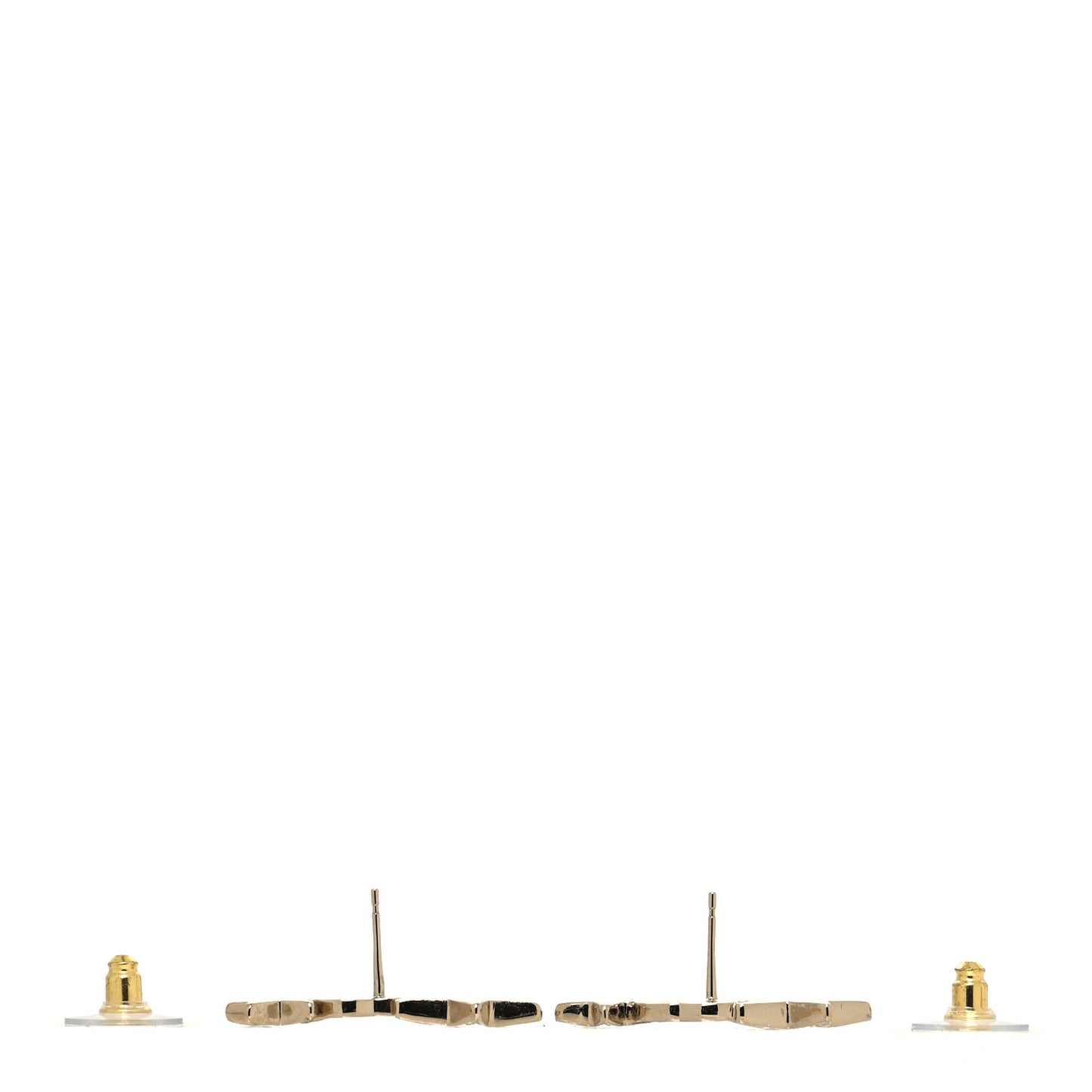 Crystal Star CC Earrings Gold