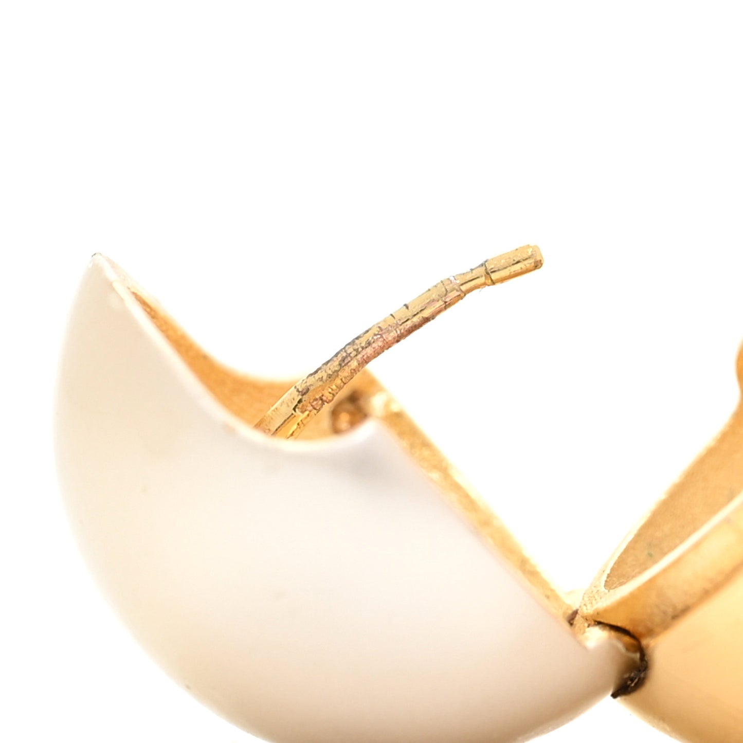 Metal Pearl Planete LV Earrings Gold