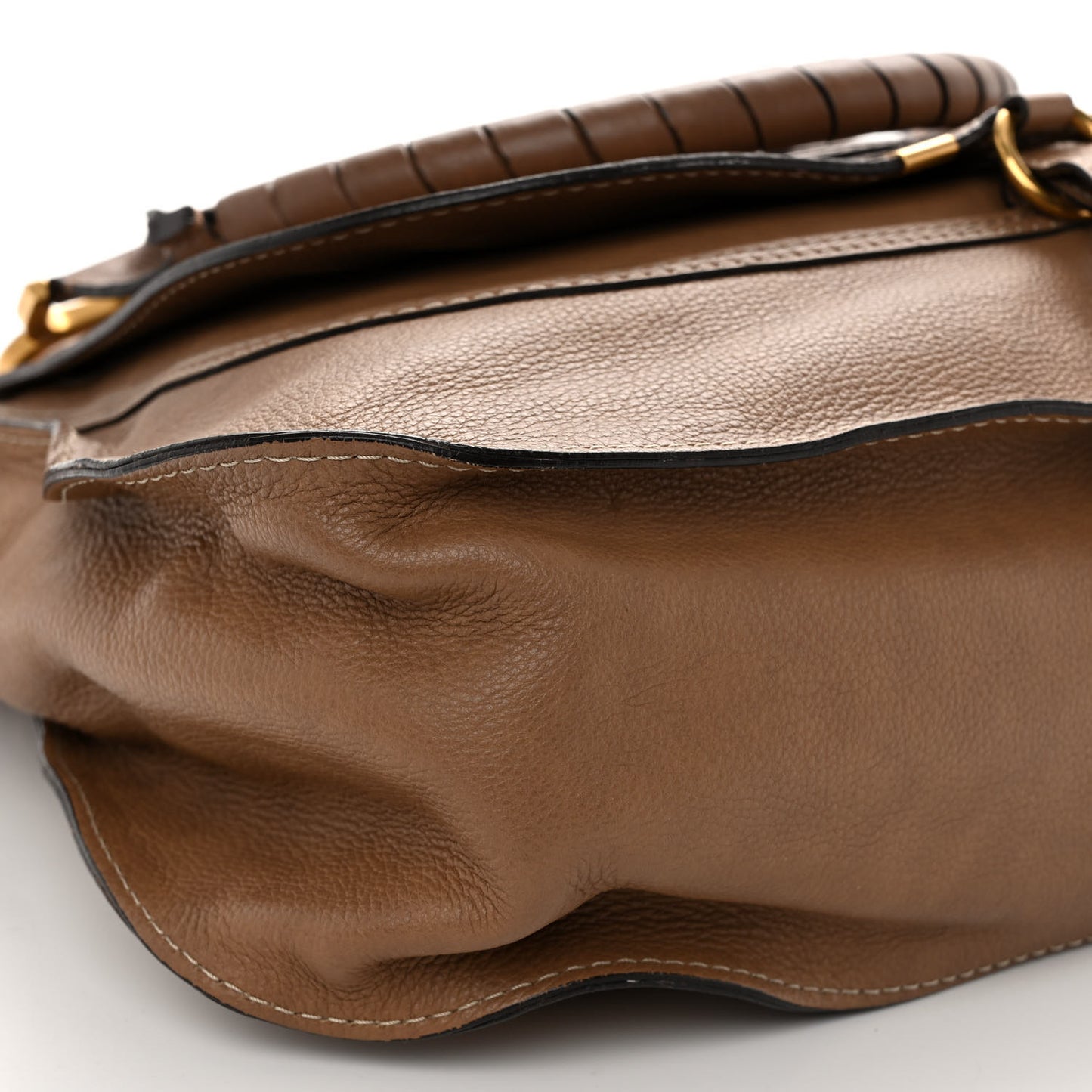 Calfskin Large Marcie Satchel Nut