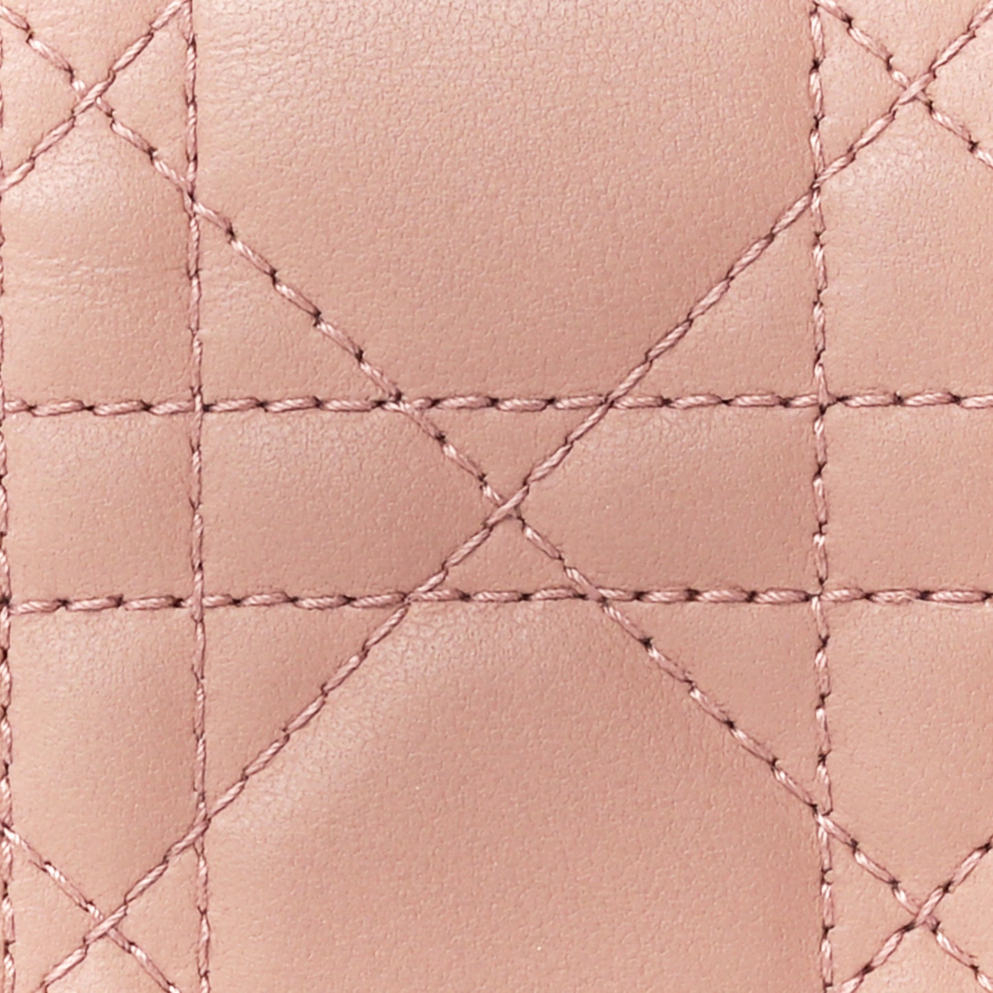 Ultra Matte Calfskin Cannage Mini Lady Dior Wallet Fard