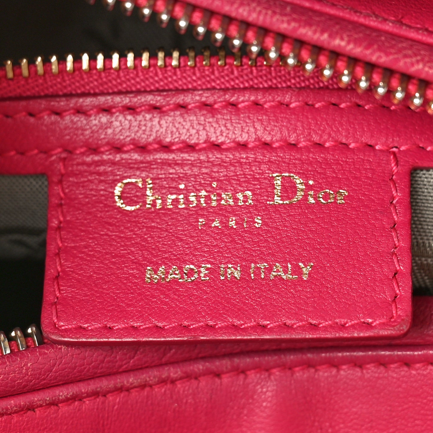 Lambskin Cannage Medium Lady Dior Pink