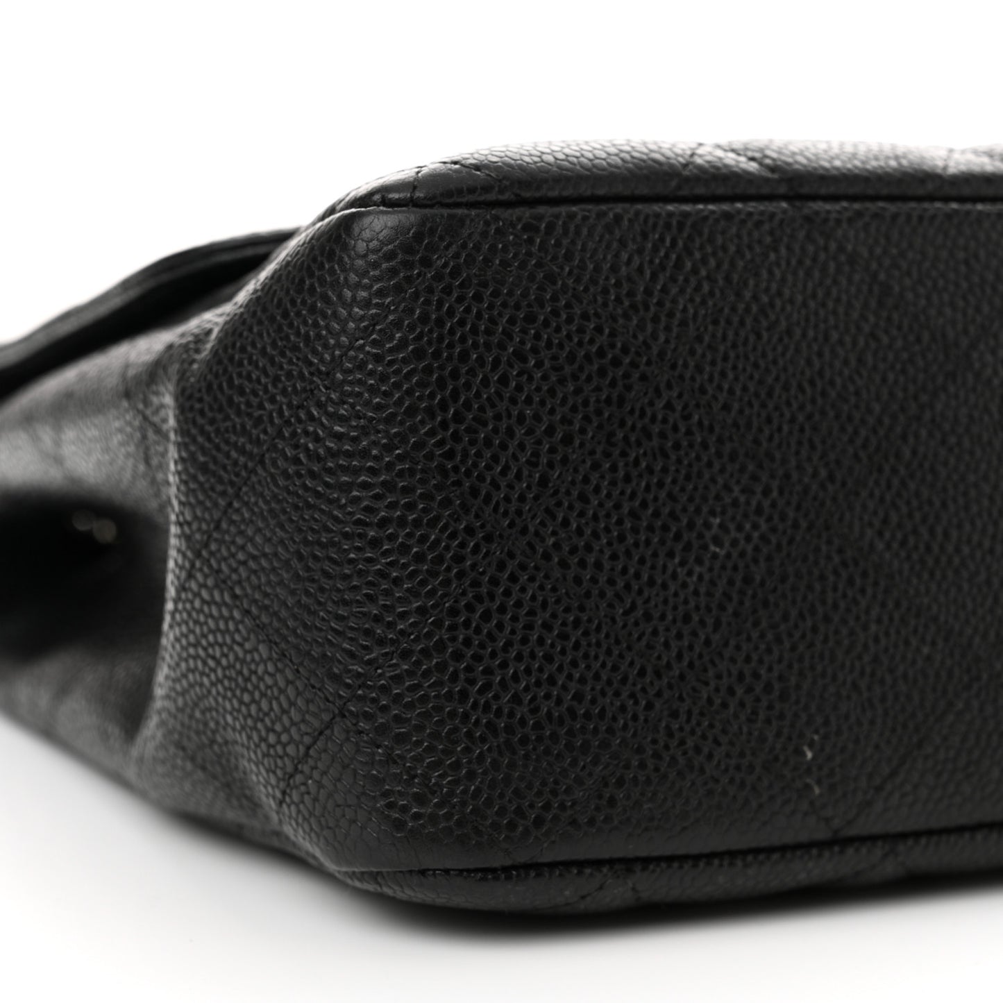 Caviar Quilted Jumbo Single Flap Black
