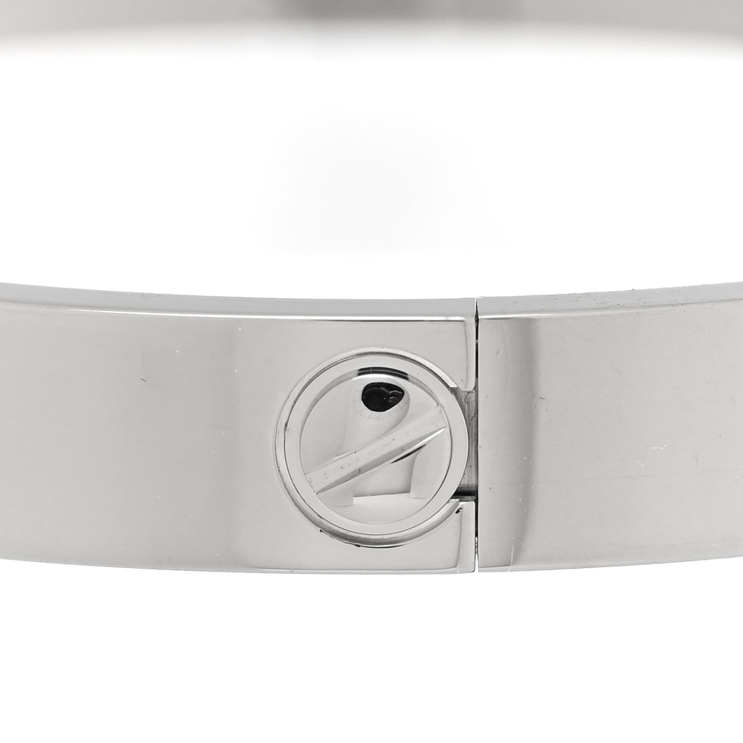 18K White Gold LOVE Bracelet 17