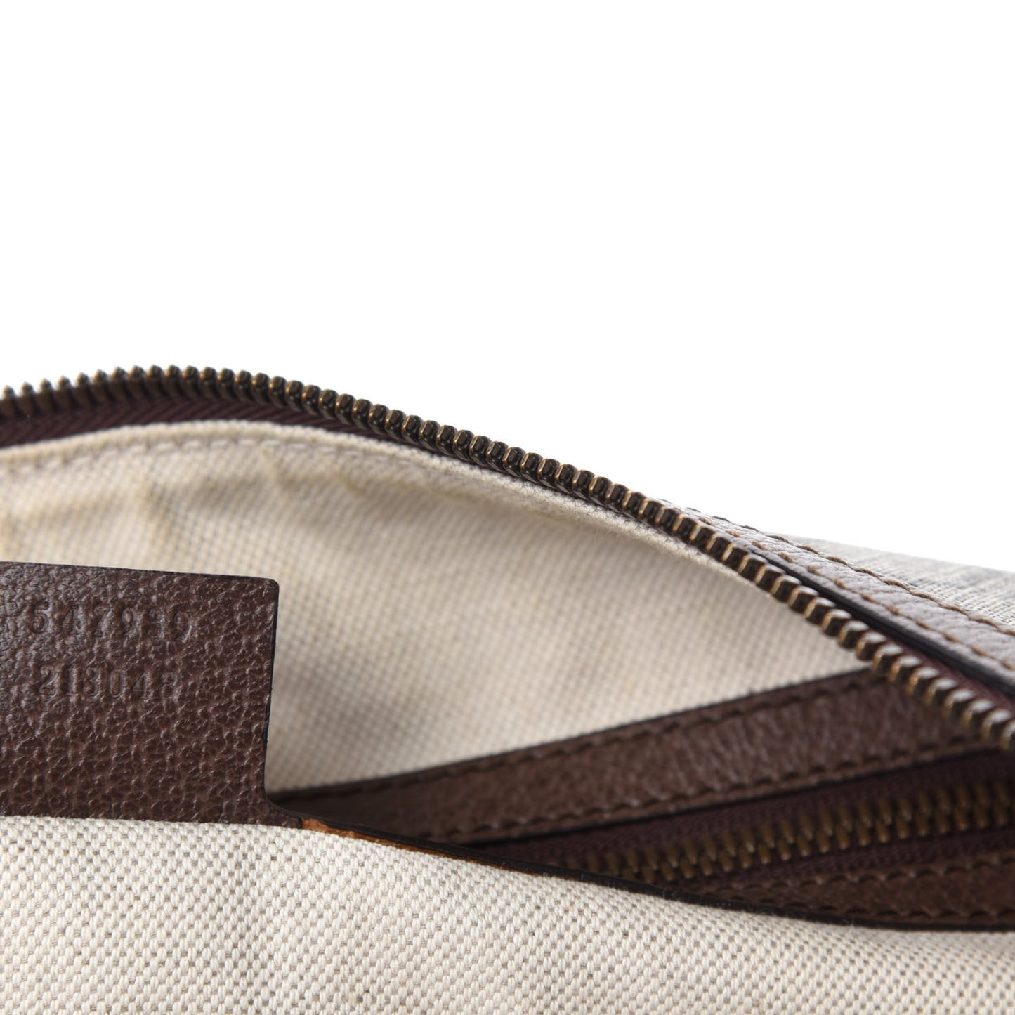 GG Supreme Monogram Web Ophidia Half Moon Hobo Brown