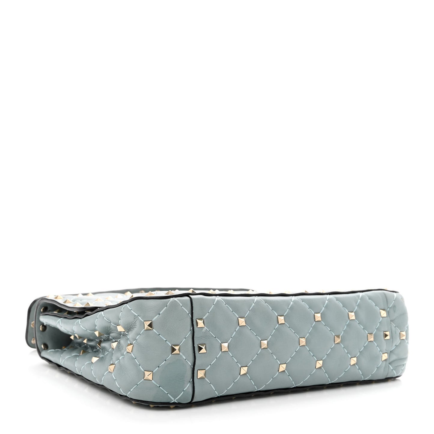 Nappa Medium Rockstud Spike Shoulder Bag Nube