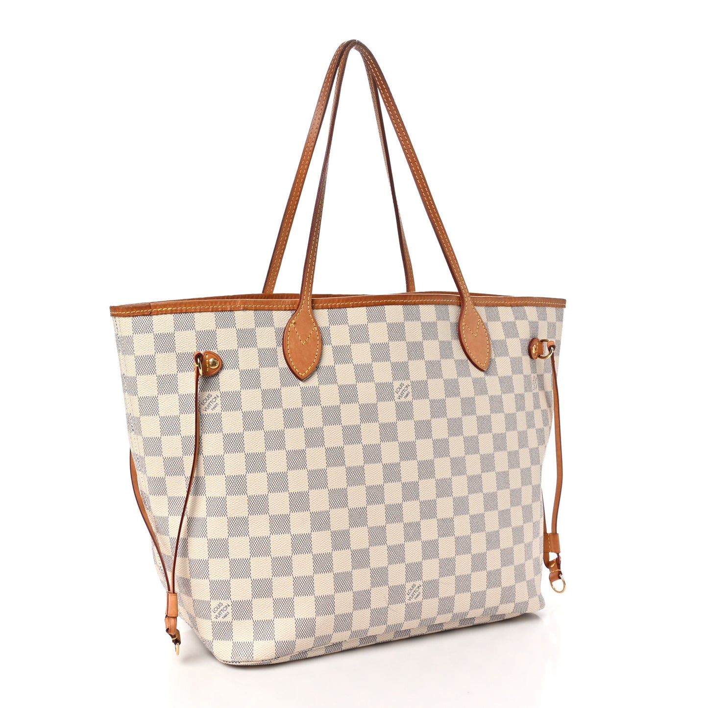 Damier Azur Neo Neverfull MM Rose Ballerine