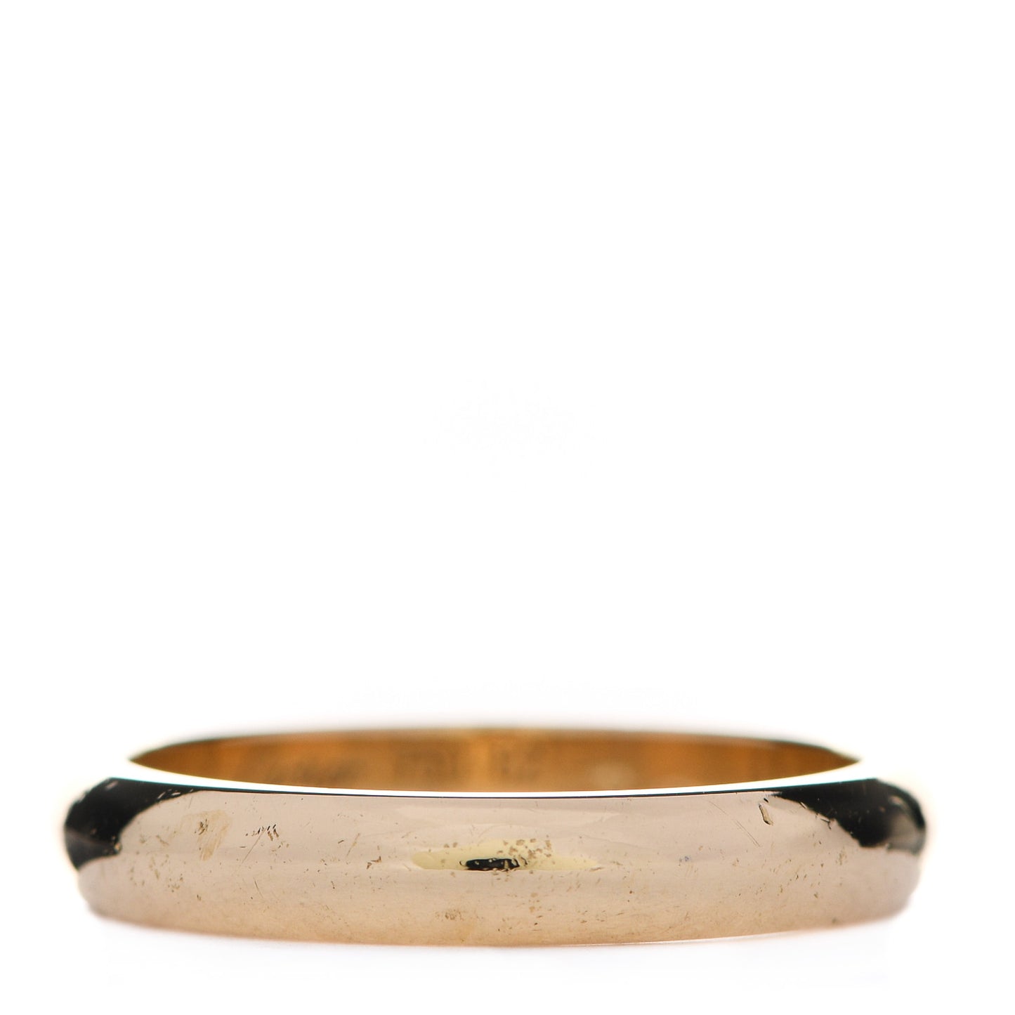 18K Yellow Gold 3.5mm 1895 Wedding Band Ring 62 10