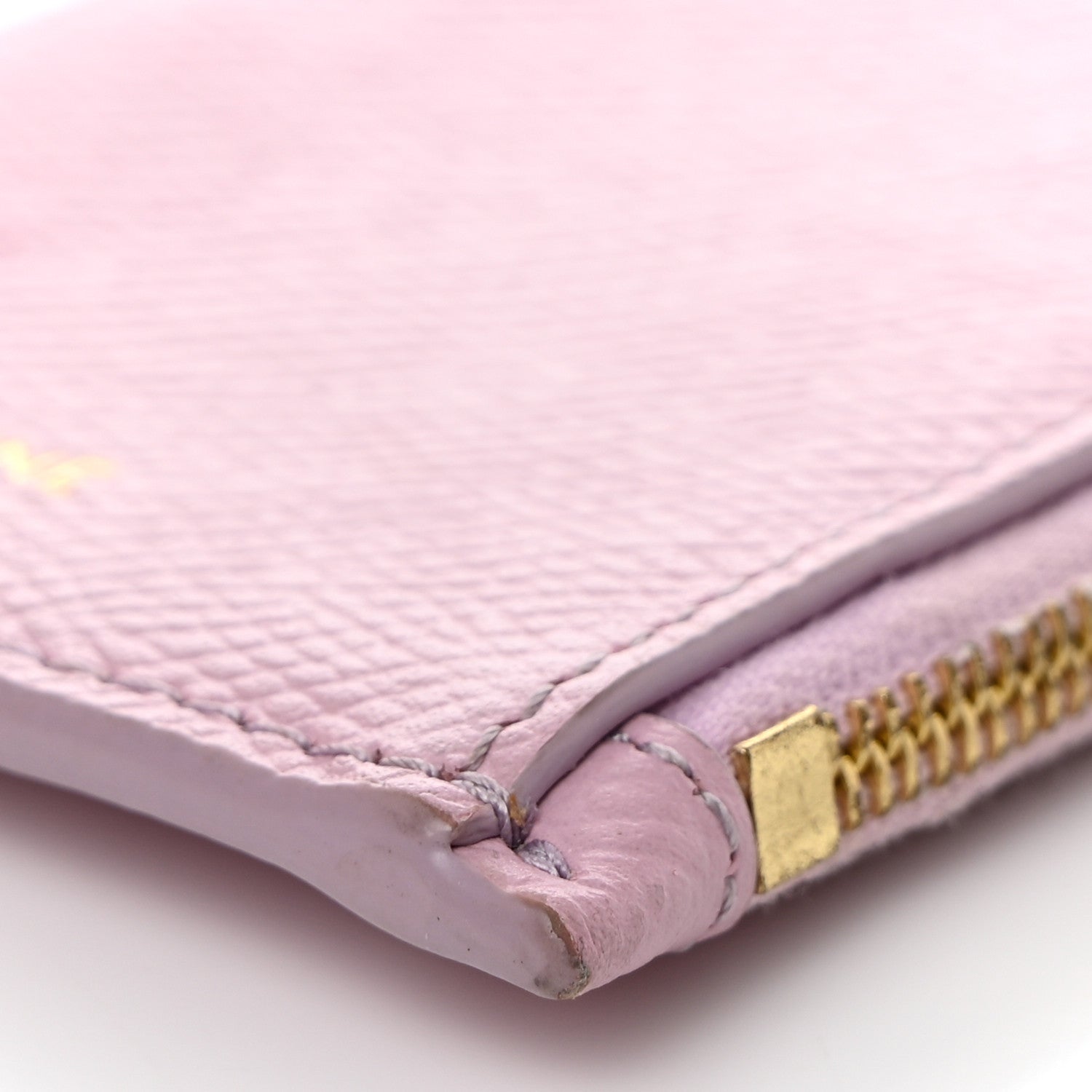 Celine Grained Calfskin Zipped Card Holder Pink 19 of 22