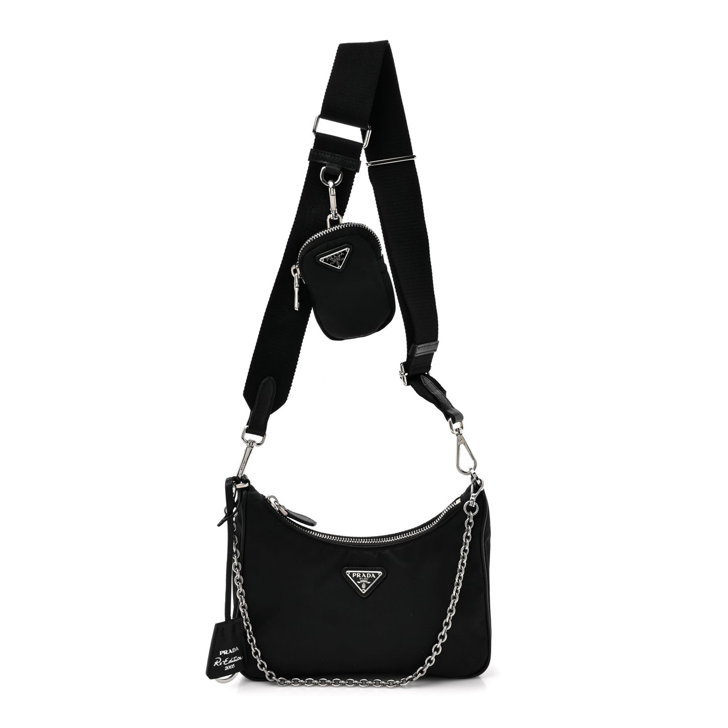 Nylon Re-Edition 2005 Shoulder Bag Black