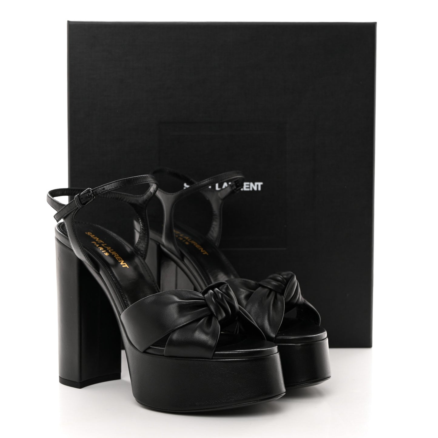 Vendome Bianca 85 Platform Sandals 37 Black