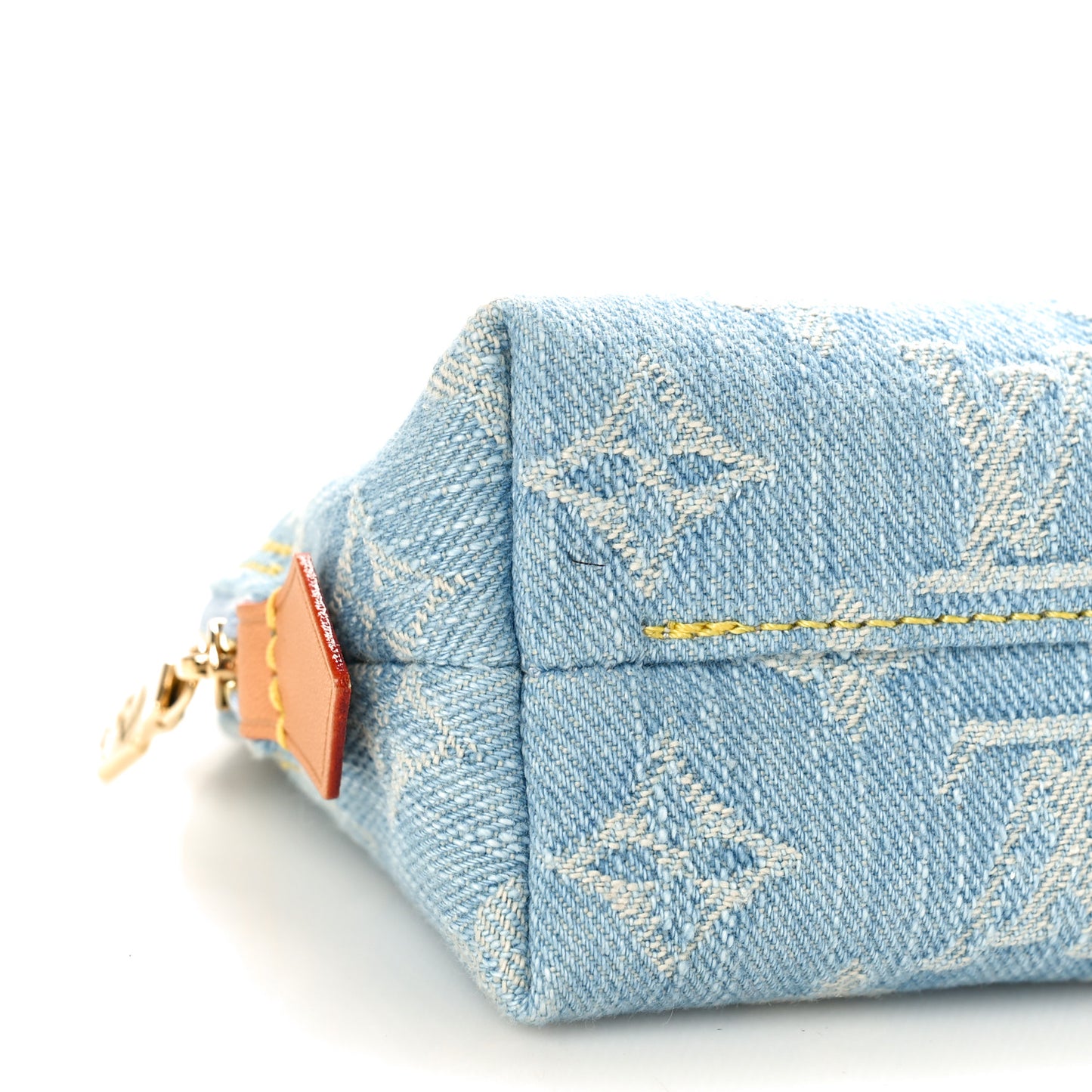 Denim Monogram Pochette Cosmetique PM Sky Blue
