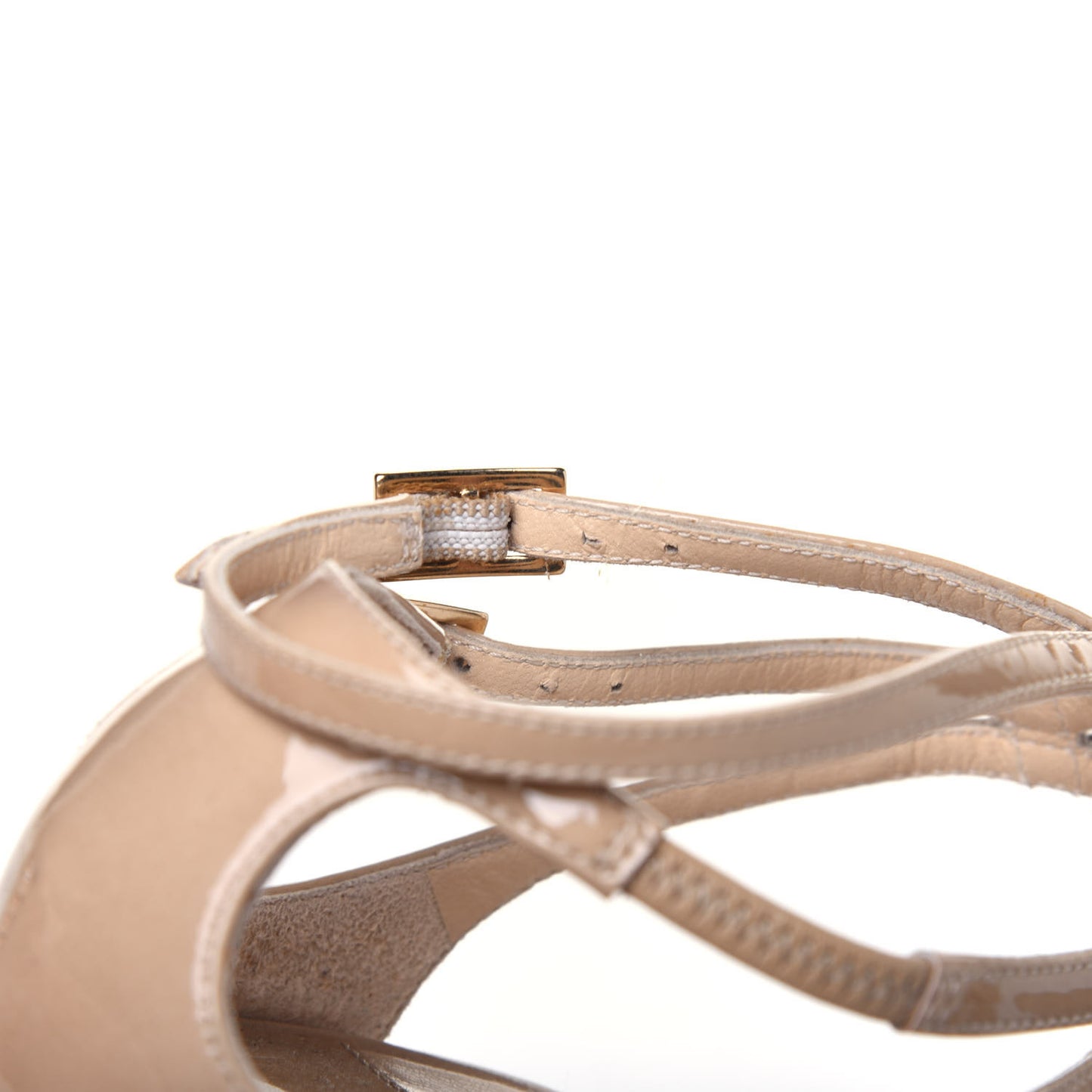 Patent Calfskin Lang Sandals 35 Sand