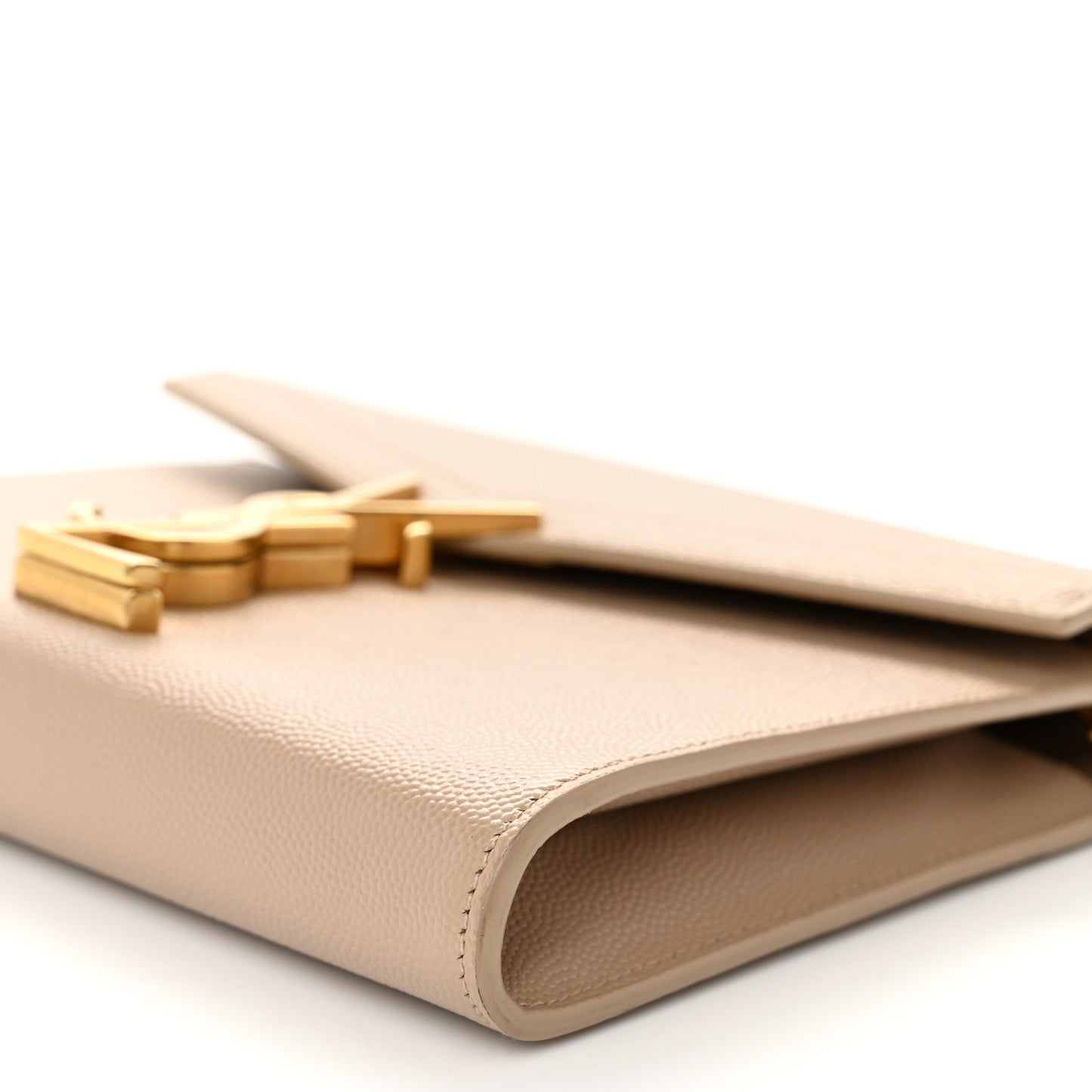 Grain De Poudre Monogram Cassandra Chain Wallet Dark Beige