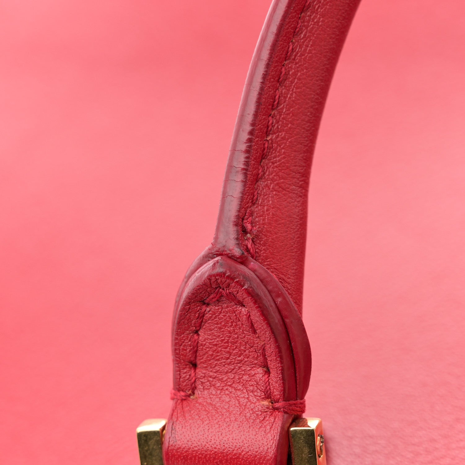 Saint Laurent Calfskin Baby Monogram Cabas Red 12 of 14