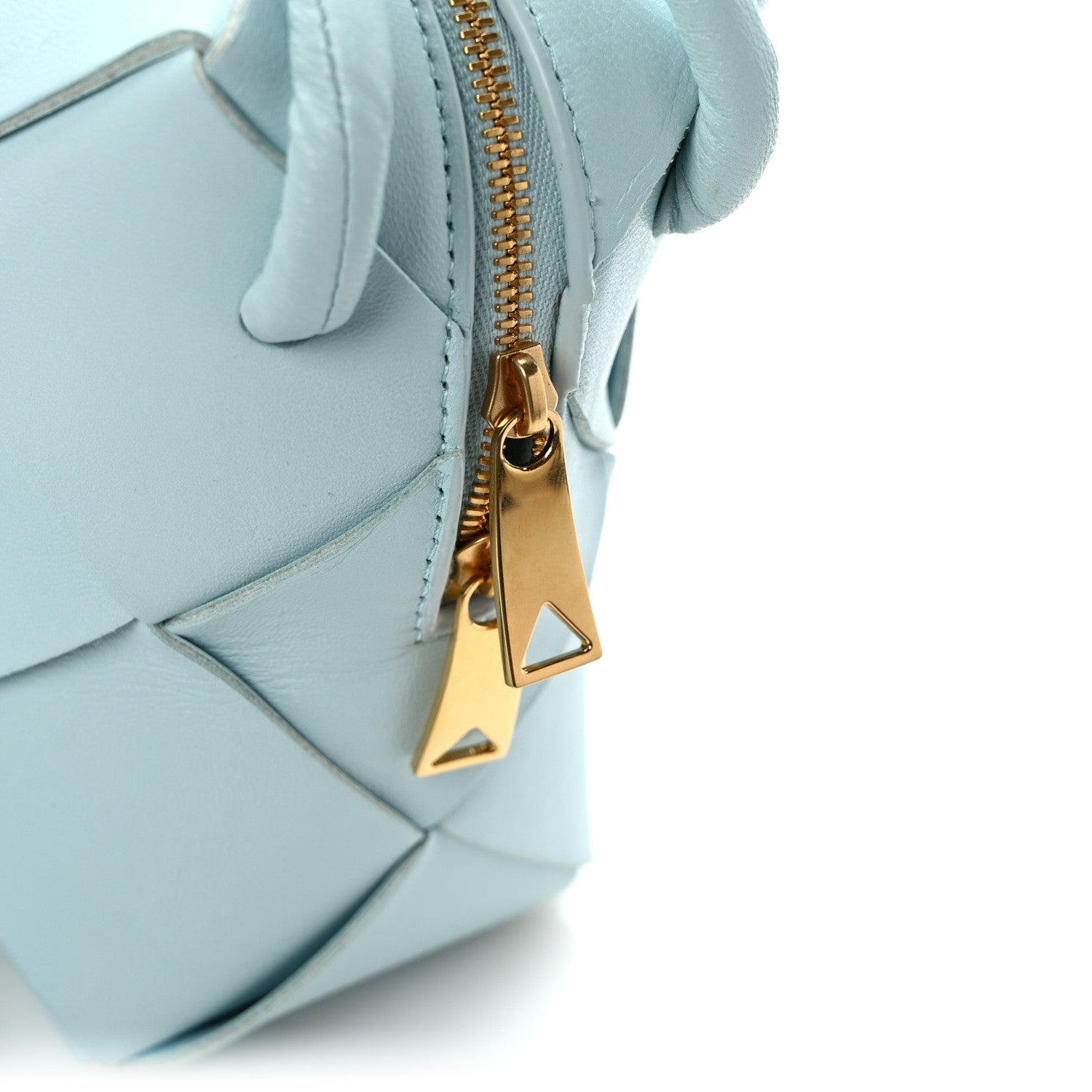 Bottega Veneta Maxi Intreccio Small Cassette Camera Bag Teal 10 of 11