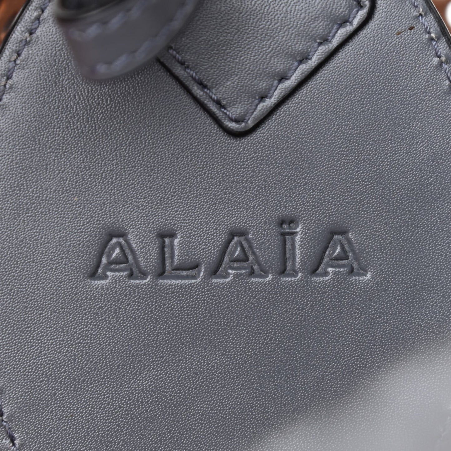 Calfskin Lux Laser Cut Tote Anthracite