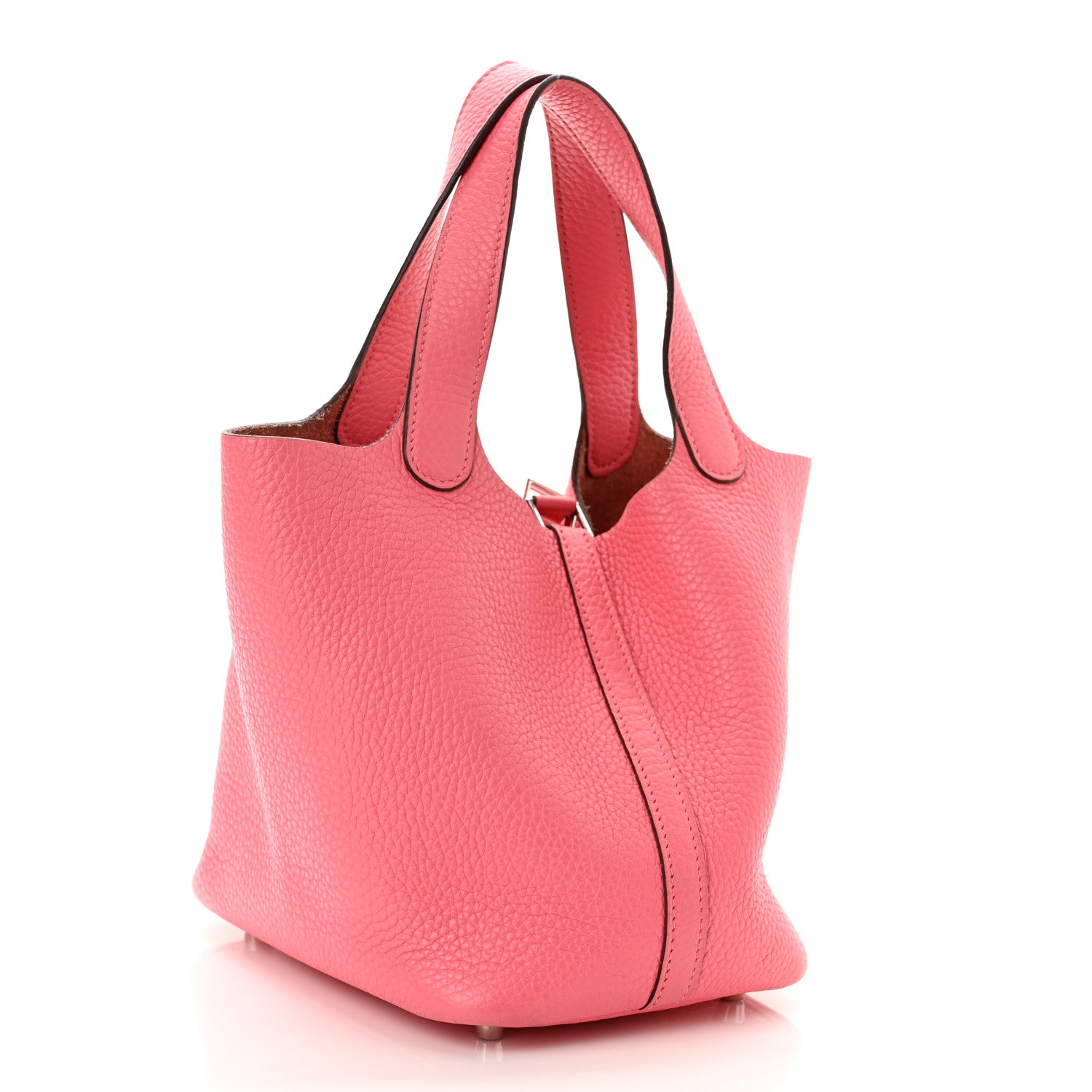 Hermes Taurillon Clemence Picotin Lock 18 PM Rose Azalee 2 of 10