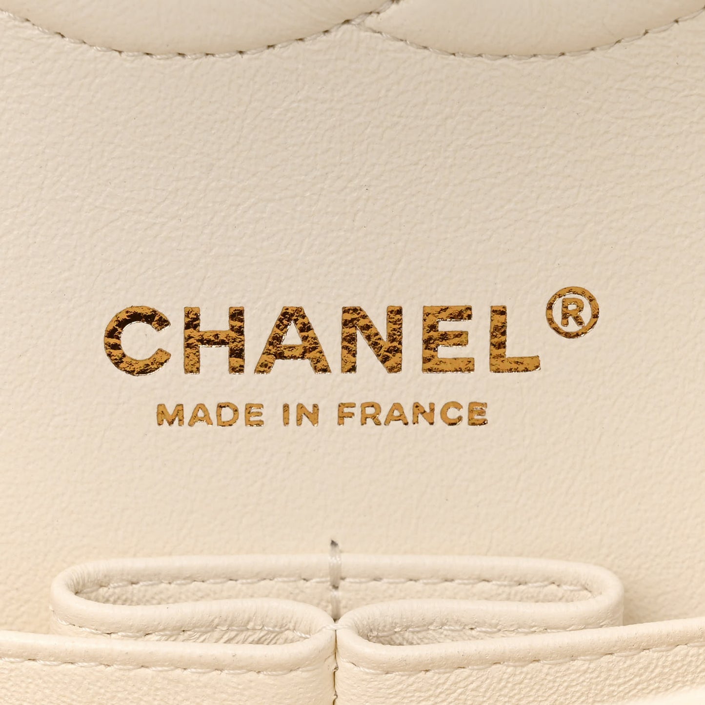 Caviar Quilted Medium Double Flap White