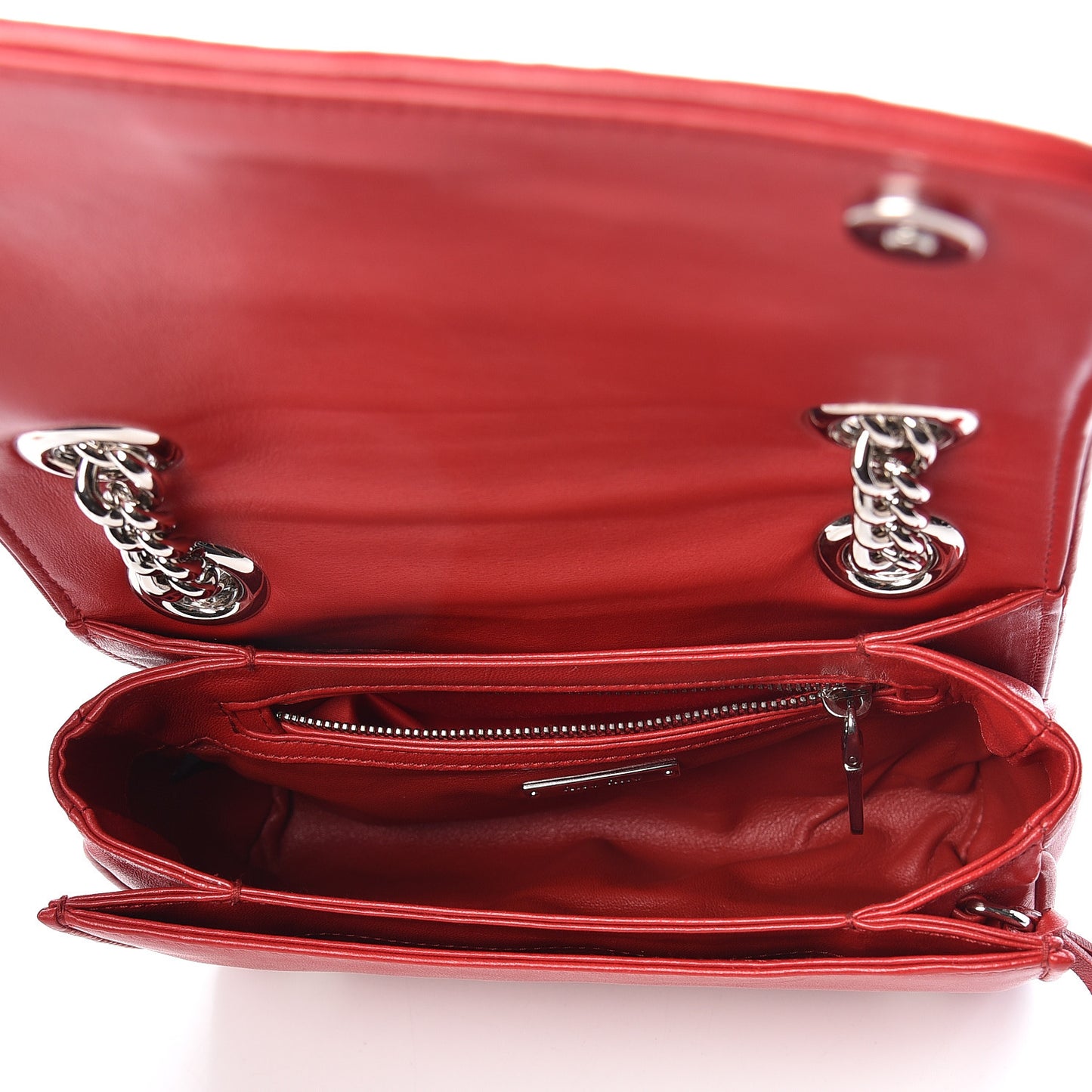 Nappa Matelasse Club Shoulder Bag Fuoco