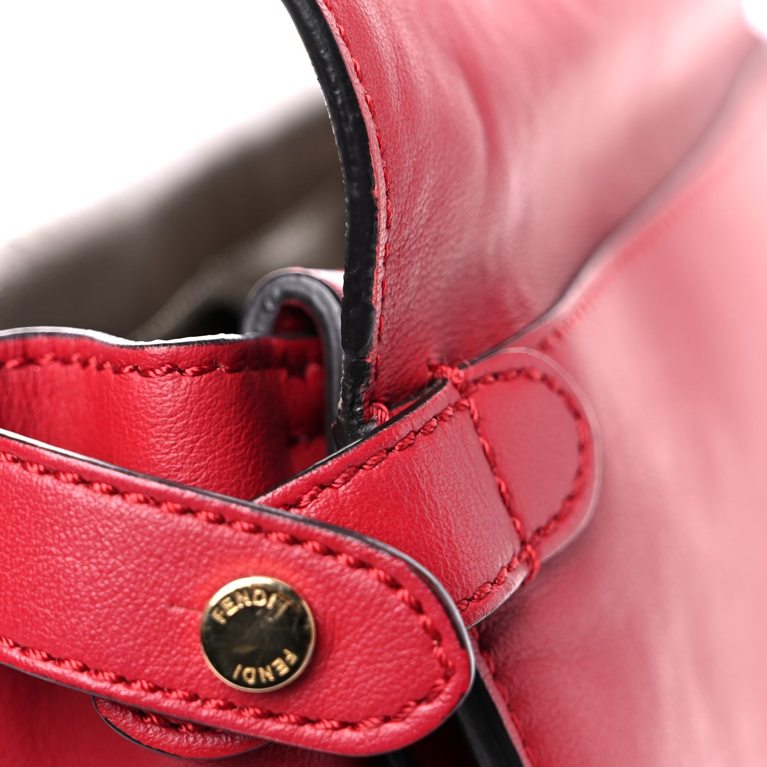 Fendi Vitello Grace FF 1974 Small Flip Tote Fragola Sepia 18 of 22