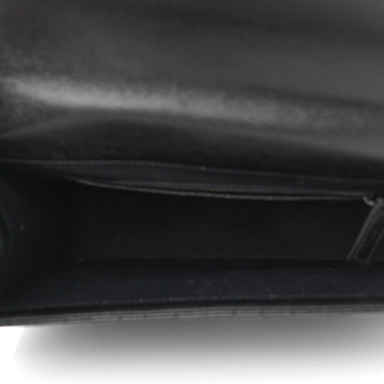 Saint Laurent Grain De Poudre Textured Mixed Matelasse Large Triquilt Monogram Monochrome Satchel Black 6 of 16