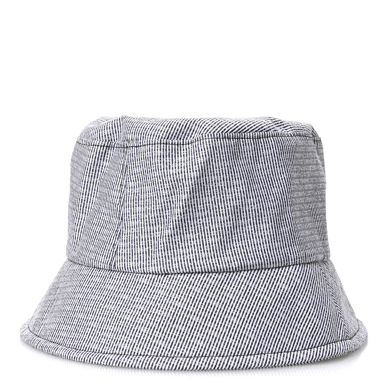 Chanel Cotton Bucket Hat M Navy White 6 of 10