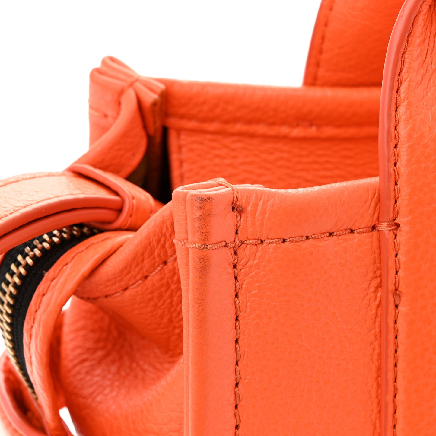 Grained Calfskin Small The Tote Bag Dragon Fire