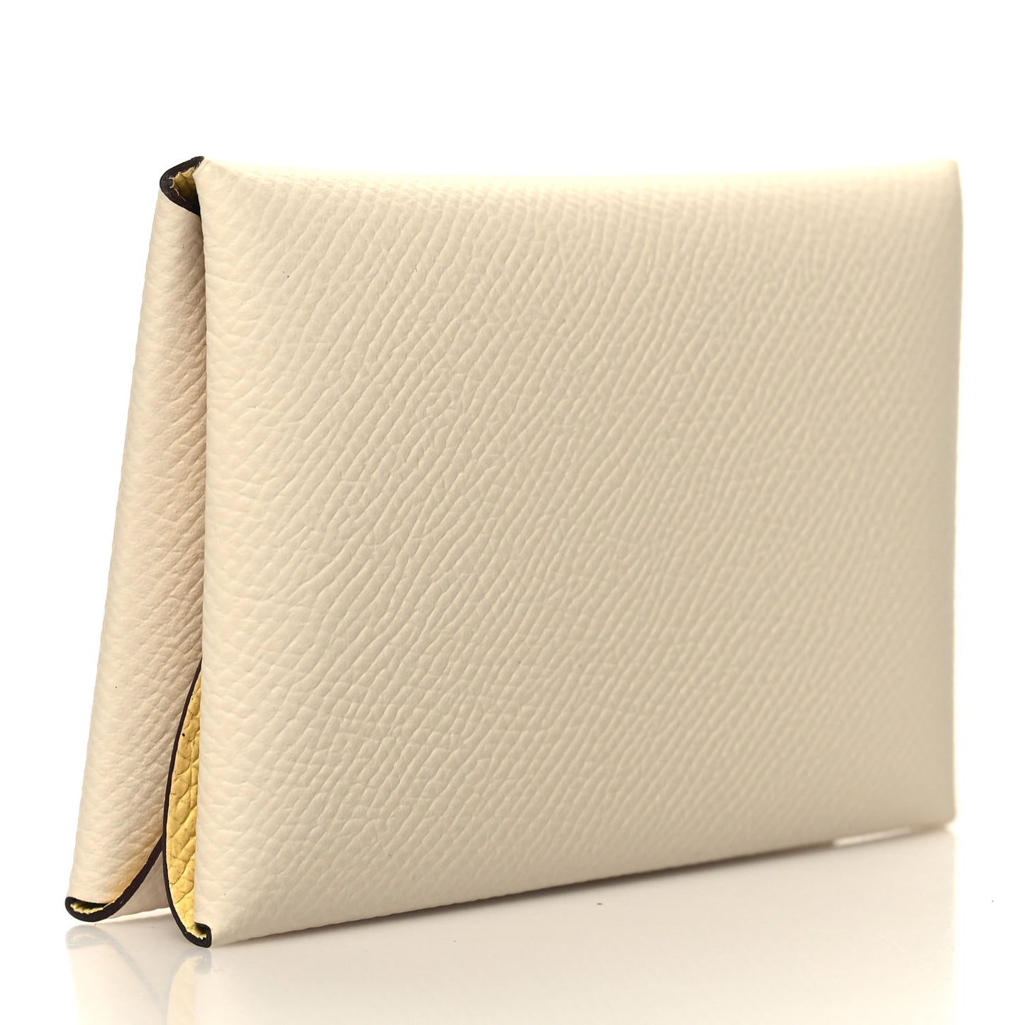 Epsom Verso Calvi Duo Card Case Nata Jaune Poussin