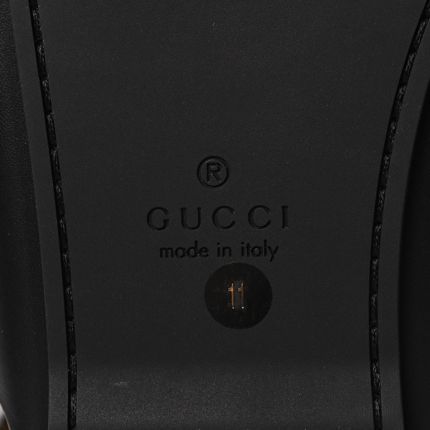 Gucci Calfskin Mens GG Marmont Sandals 11 Black 7 of 9