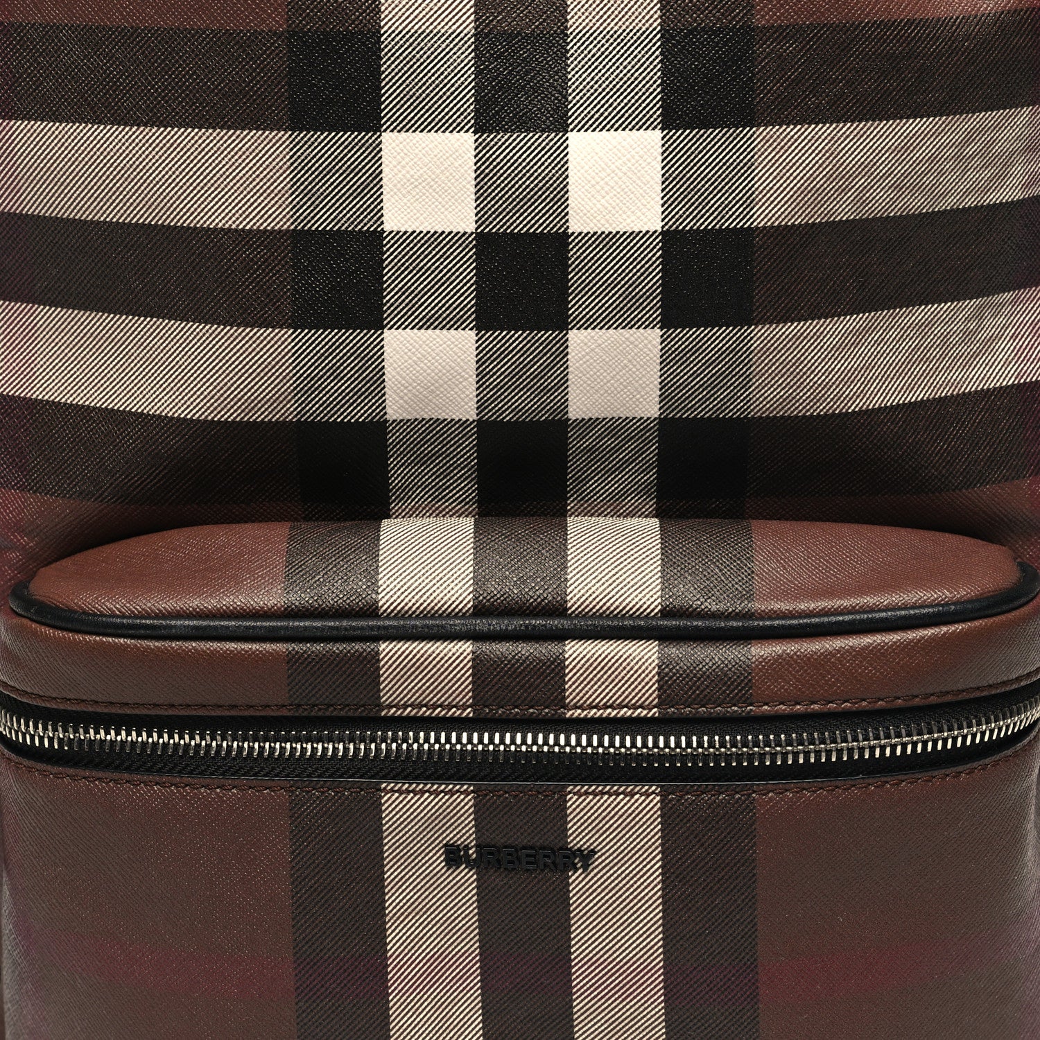 Burberry E-Canvas Check Jett Backpack Dark Birch Brown 8 of 13