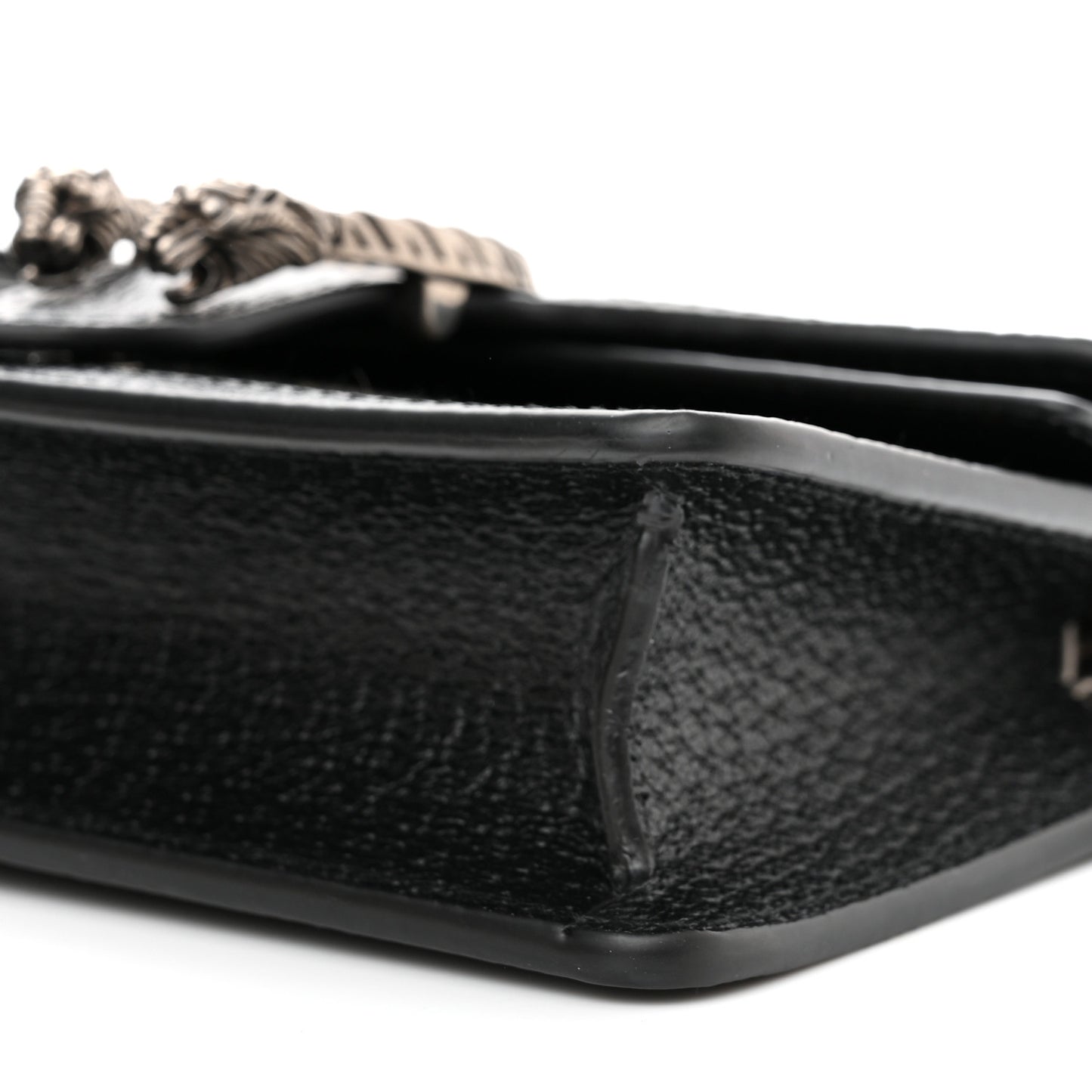 Jacquard Black Denim GG Monogram Super Mini Dionysus Shoulder Bag Black Ivory