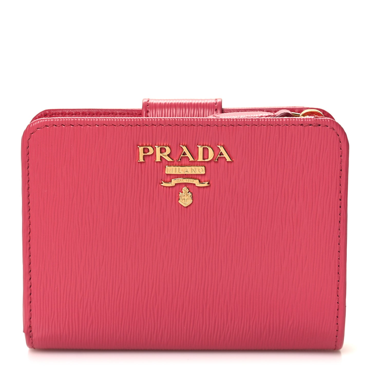 Vitello Move Metal Compact Wallet Peonia