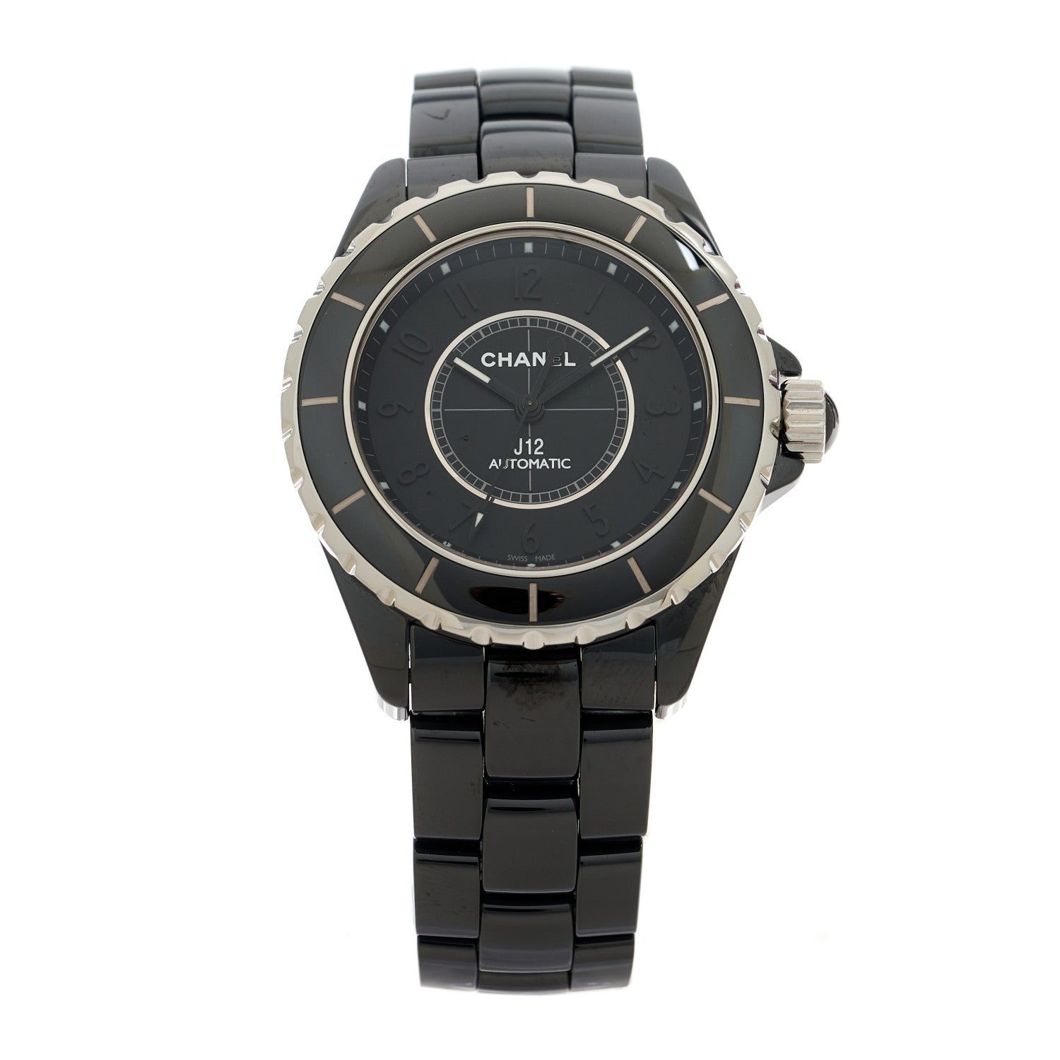 Chanel Stainless Steel Ceramic 38mm J12 Phantom Automatic Watch Black 1 of 5