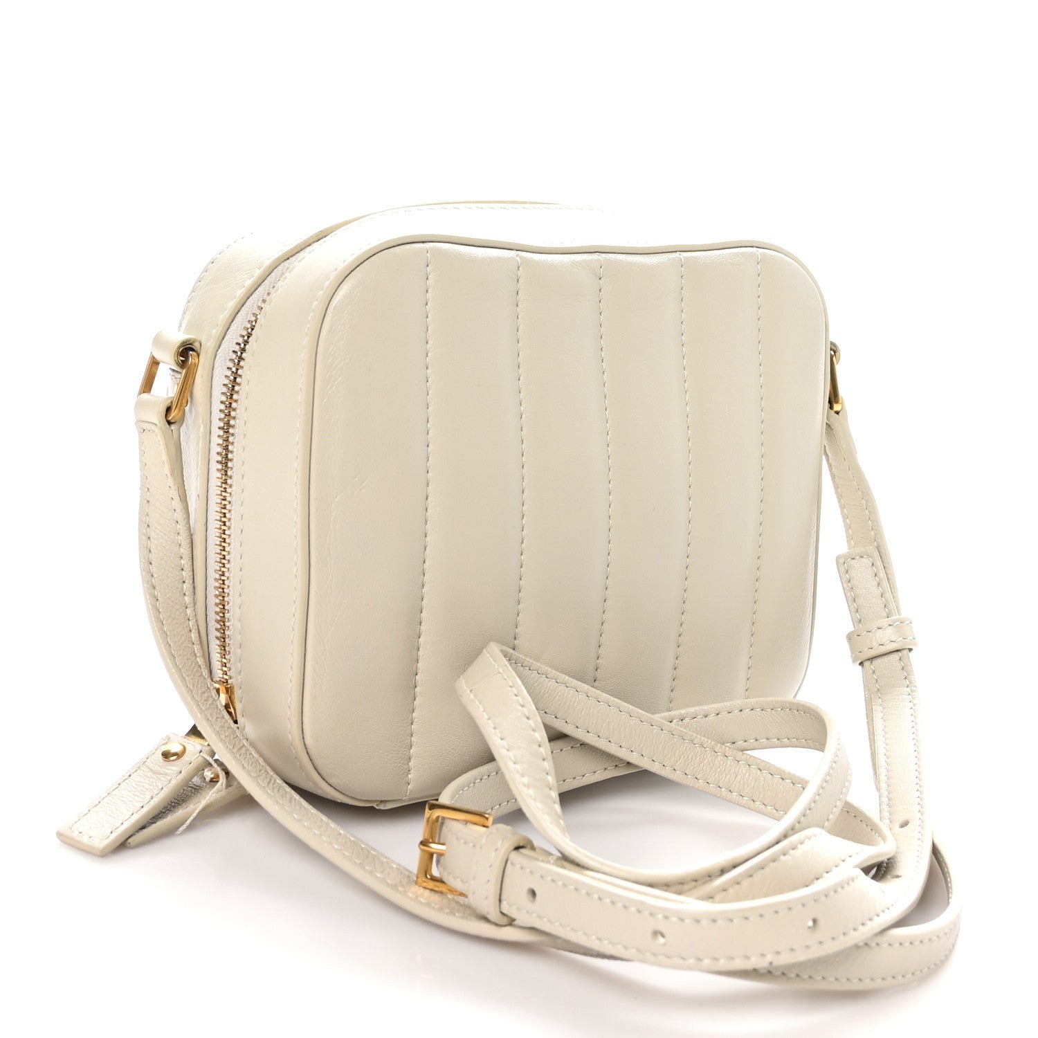 Saint Laurent Lambskin Matelasse Monogram Vicky Camera Bag Crema Soft 3 of 11