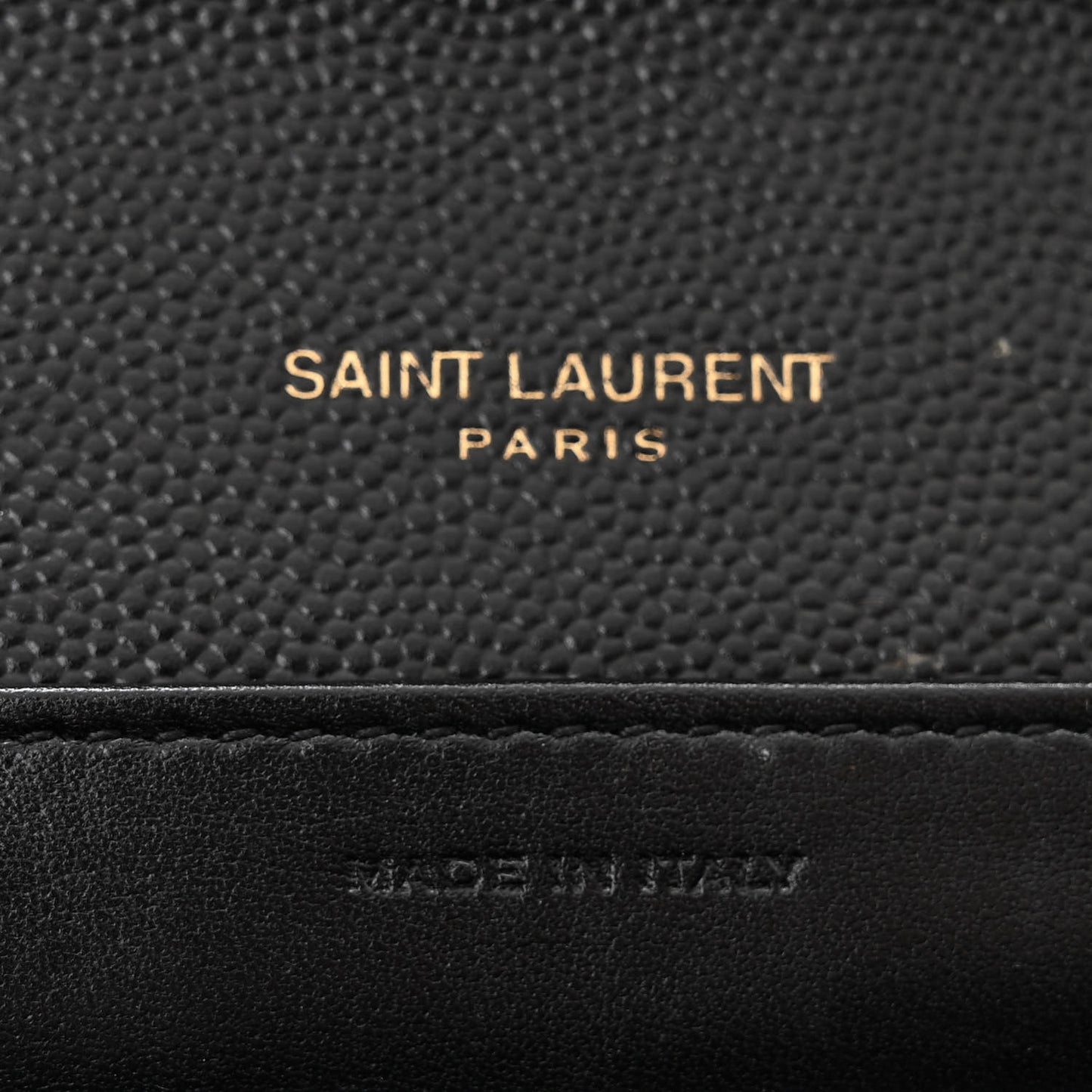 Grain De Poudre Monogram Cassandra Chain Wallet Black