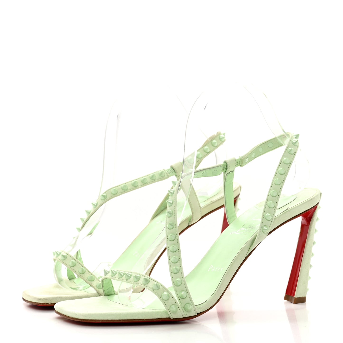 Suede Rosa Condorapik 85 Spiked Sandals 39 Studio Green