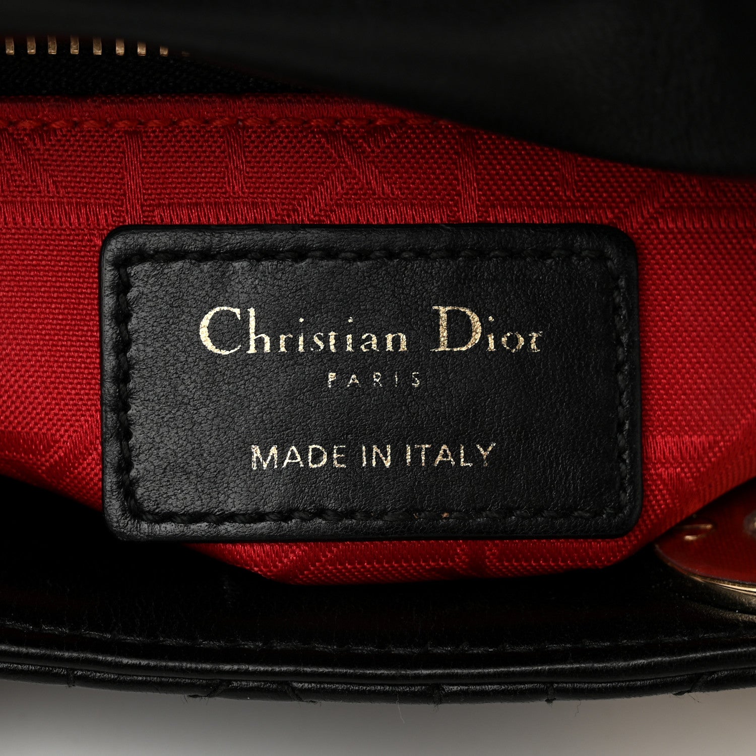 Christian Dior Lambskin Cannage Mini Lady Dior Black 6 of 10