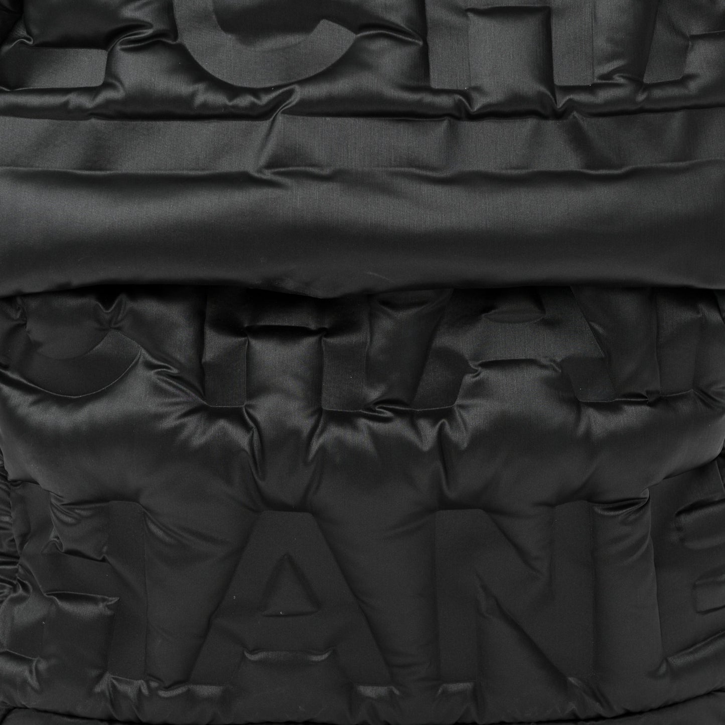 Nylon Embossed Doudoune Backpack Grey