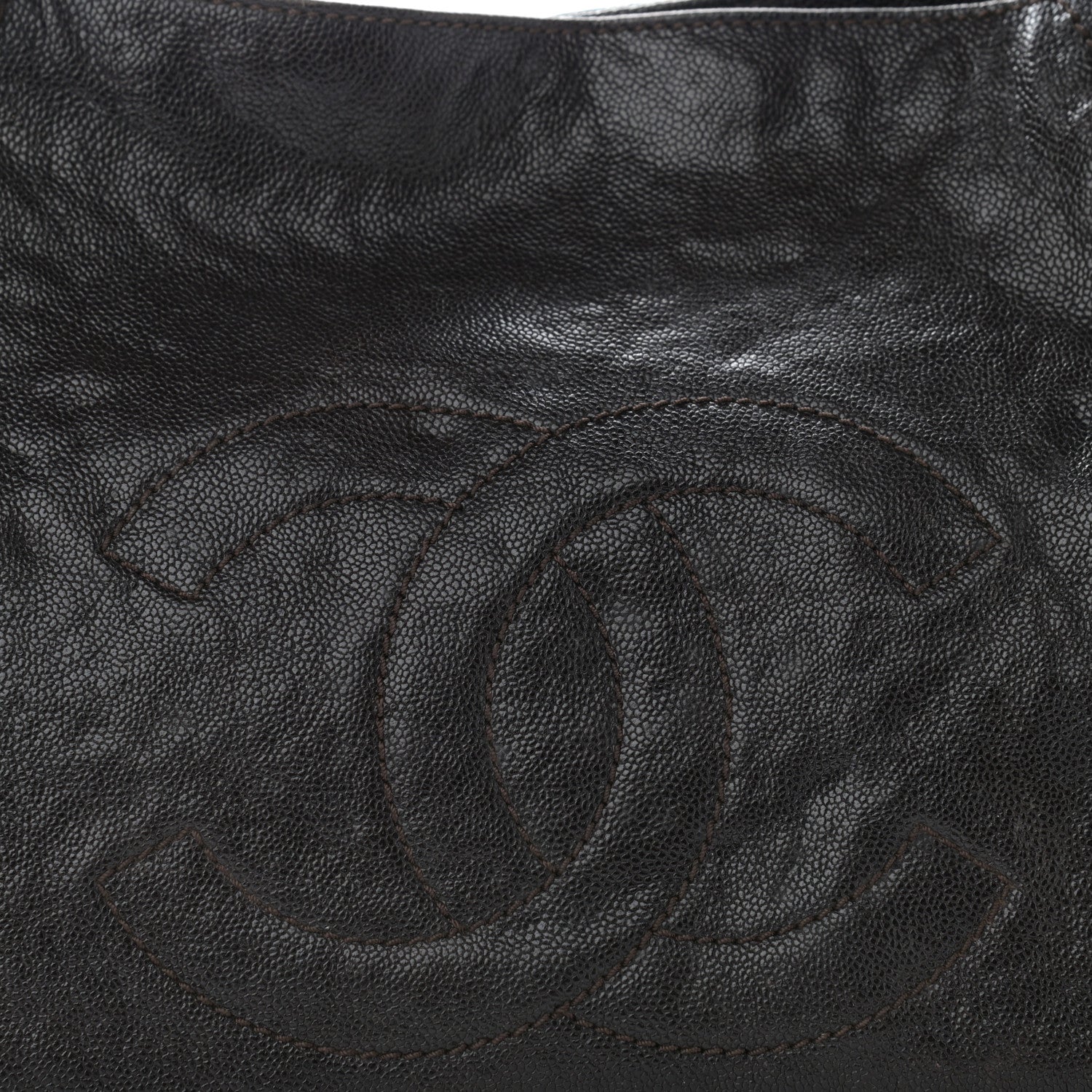 Chanel Glazed Caviar East West Modern Chain Tote Brown 7 of 11
