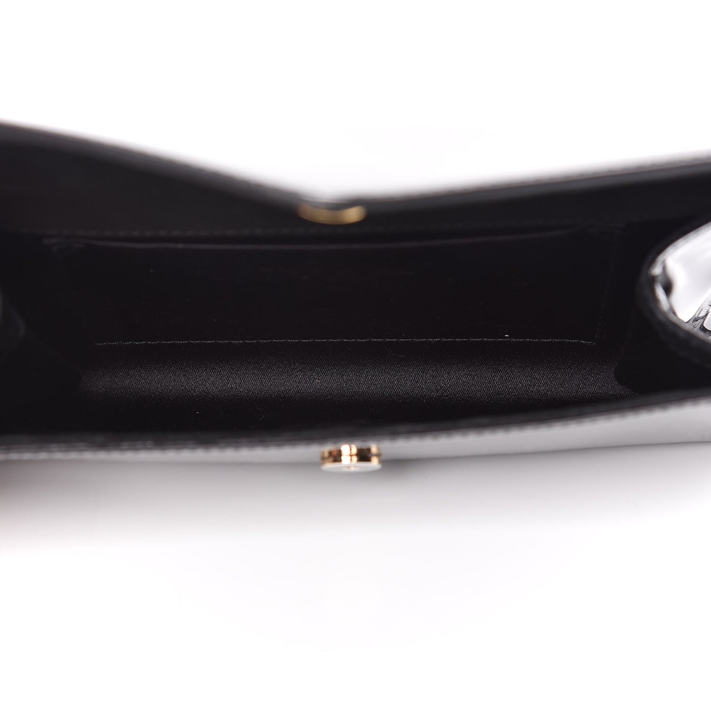 Patent Y-Mail Clutch Black