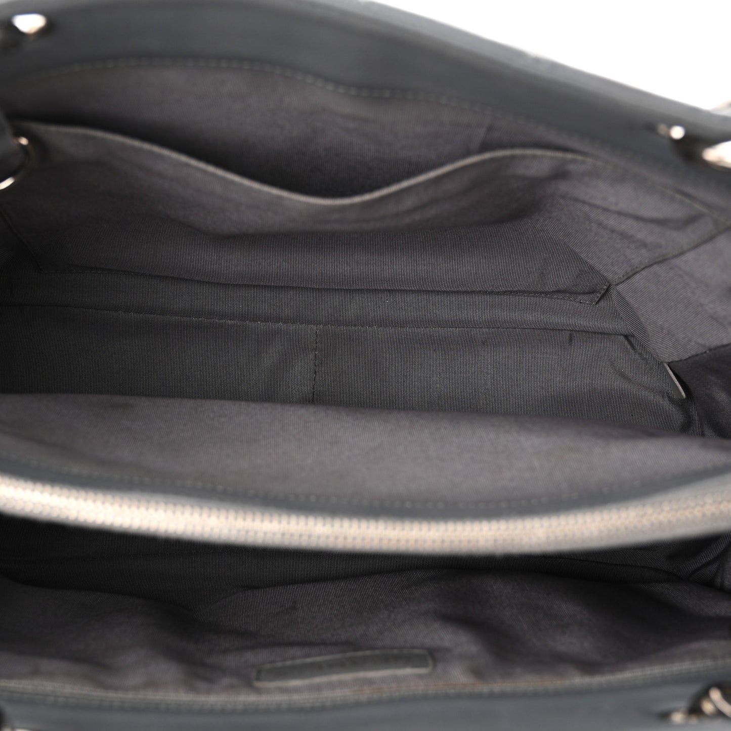 Caviar Quilted Grand Shopping Tote GST Light Grey