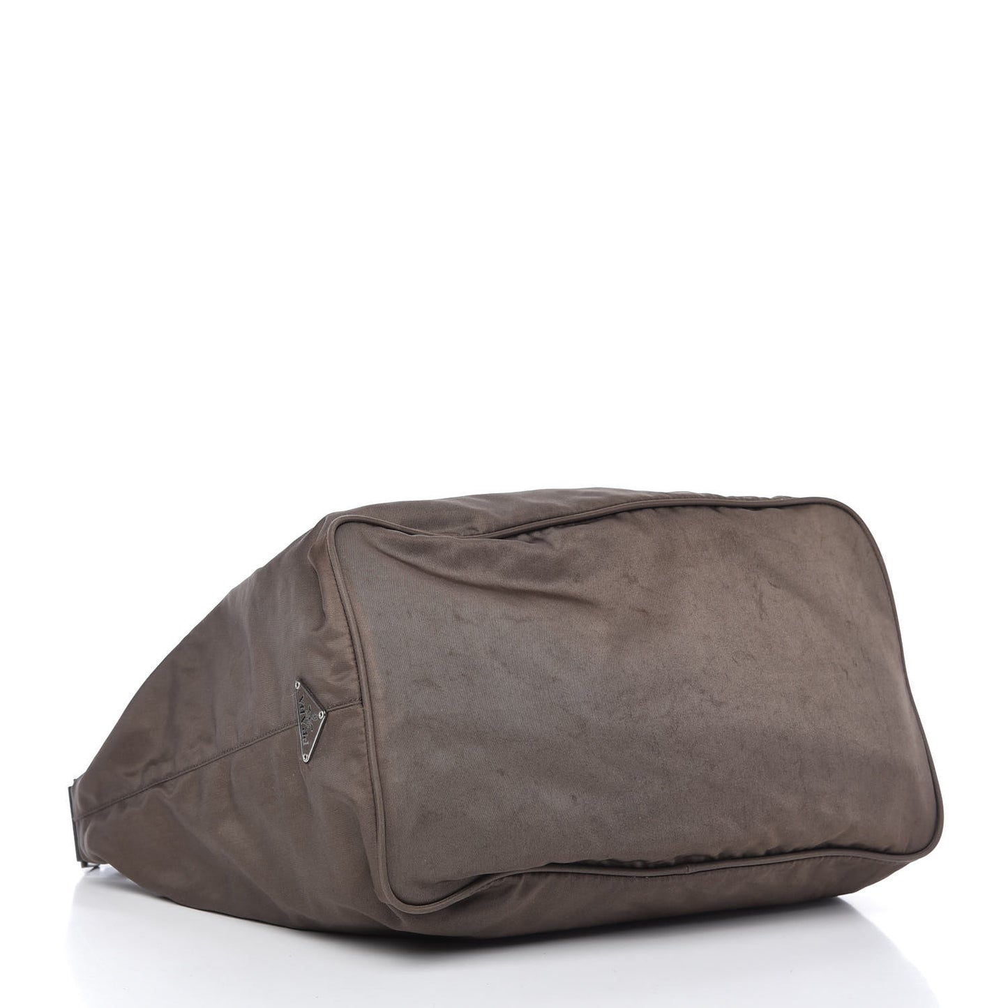 Tessuto Nylon Calfskin Hobo Brown