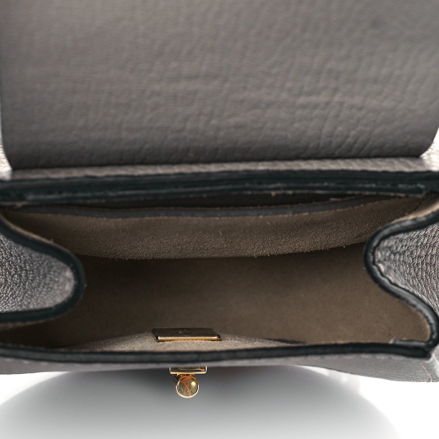 Grained Lambskin Mini Drew Crossbody Backpack Motty Grey