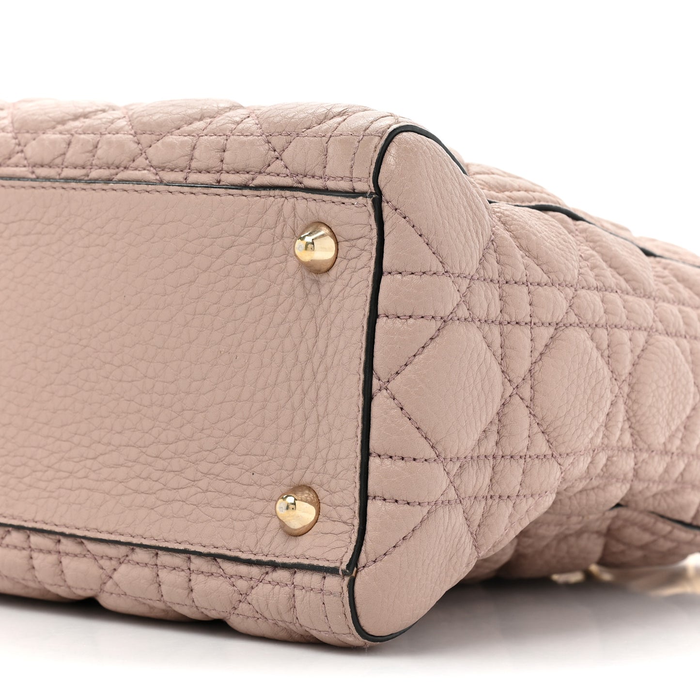 Grained Calfskin Cannage Large Lady Dior Light Pink