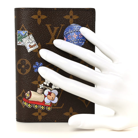Monogram 2026 Christmas Animation Passport Cover Blue Frost