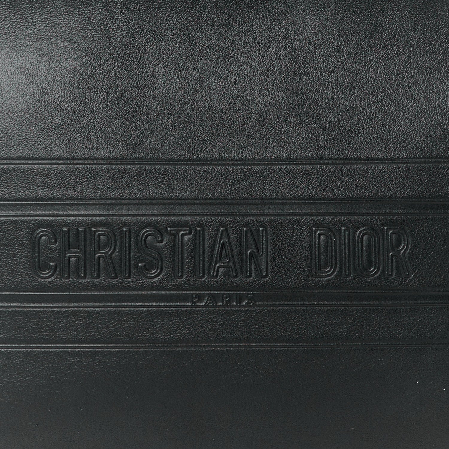 Christian Dior Calfskin Medium Diordouble Zip Pouch Black 8 of 10