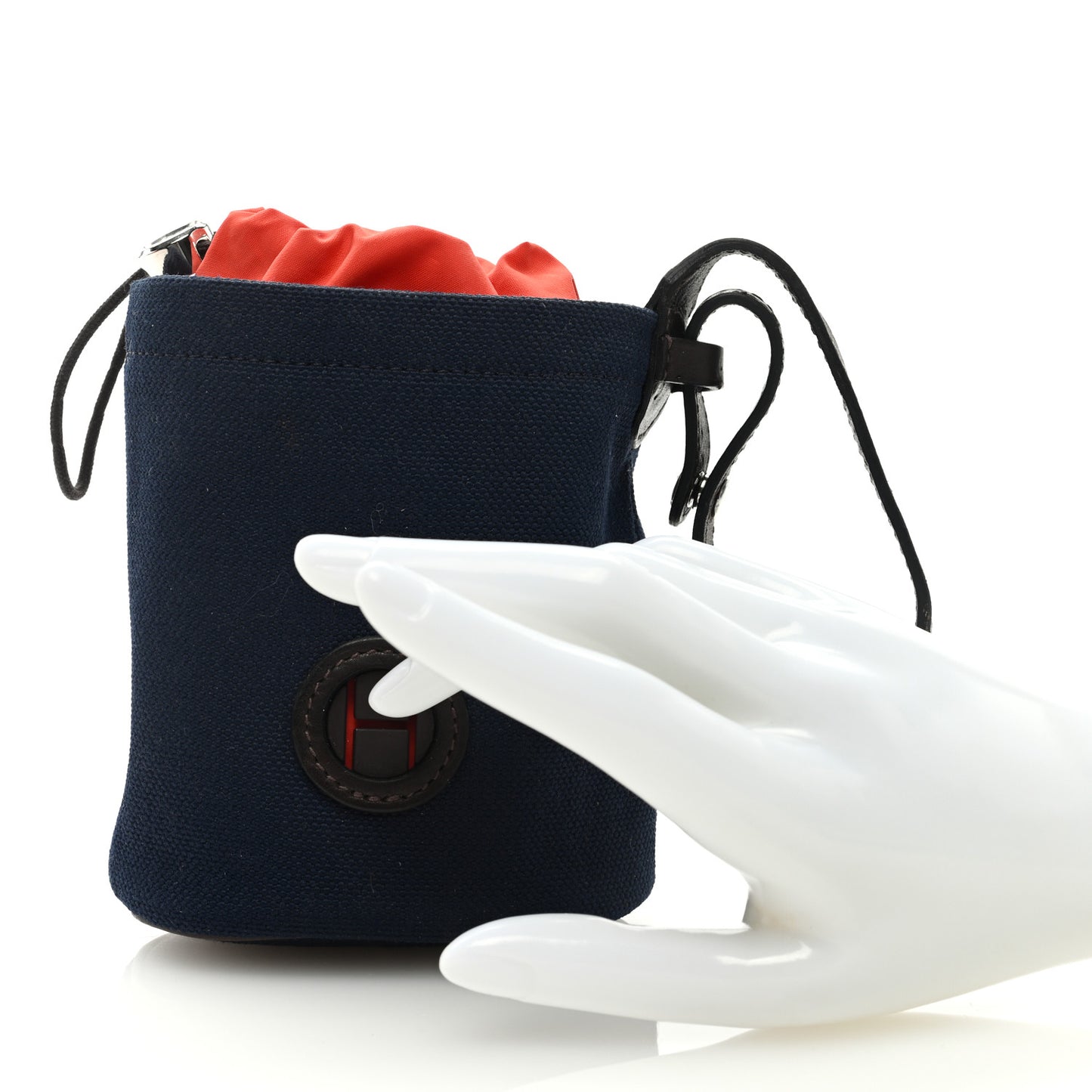 Coated Canvas On-the-Go Dog Pouch Navy