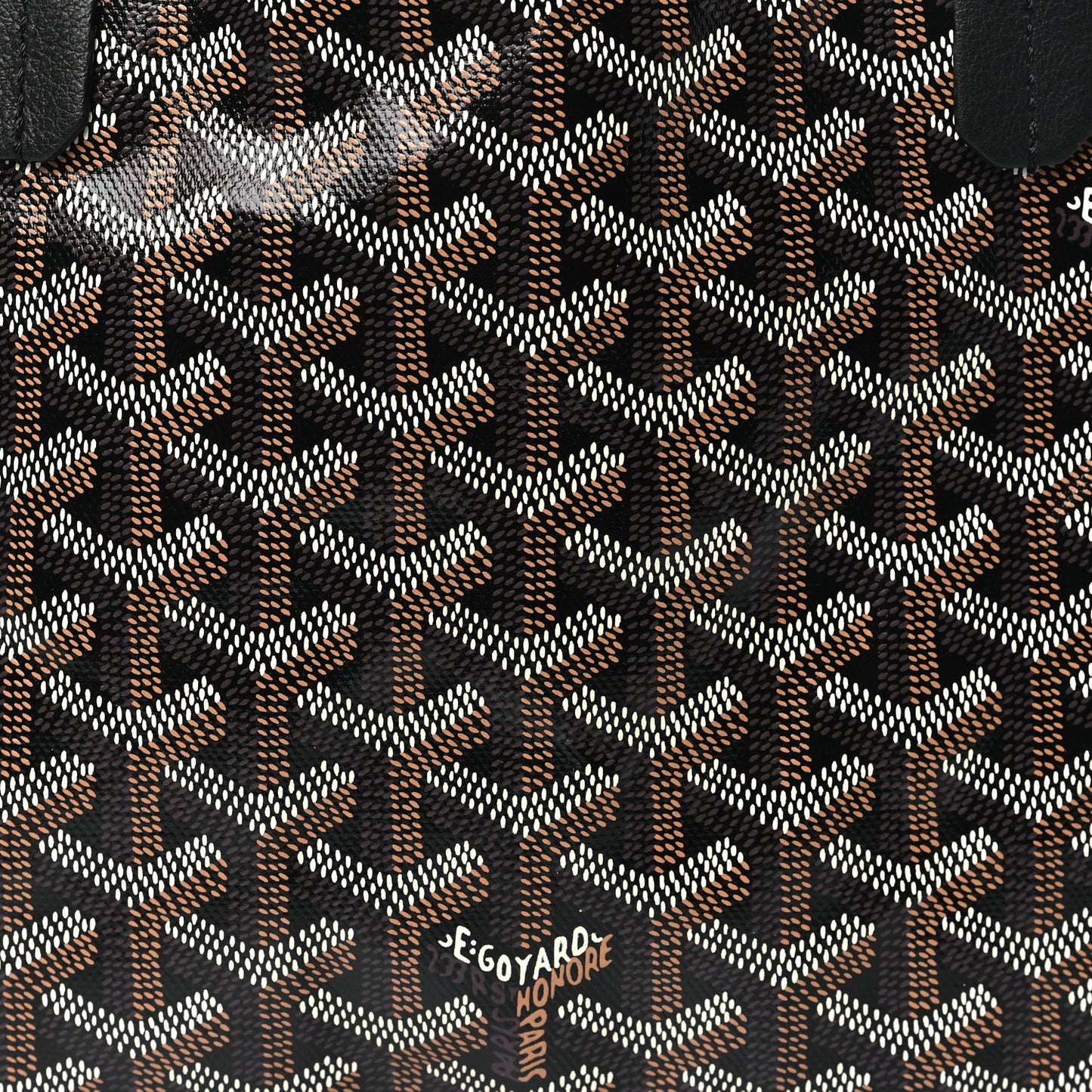 Goyardine Reversible Mini Anjou Black