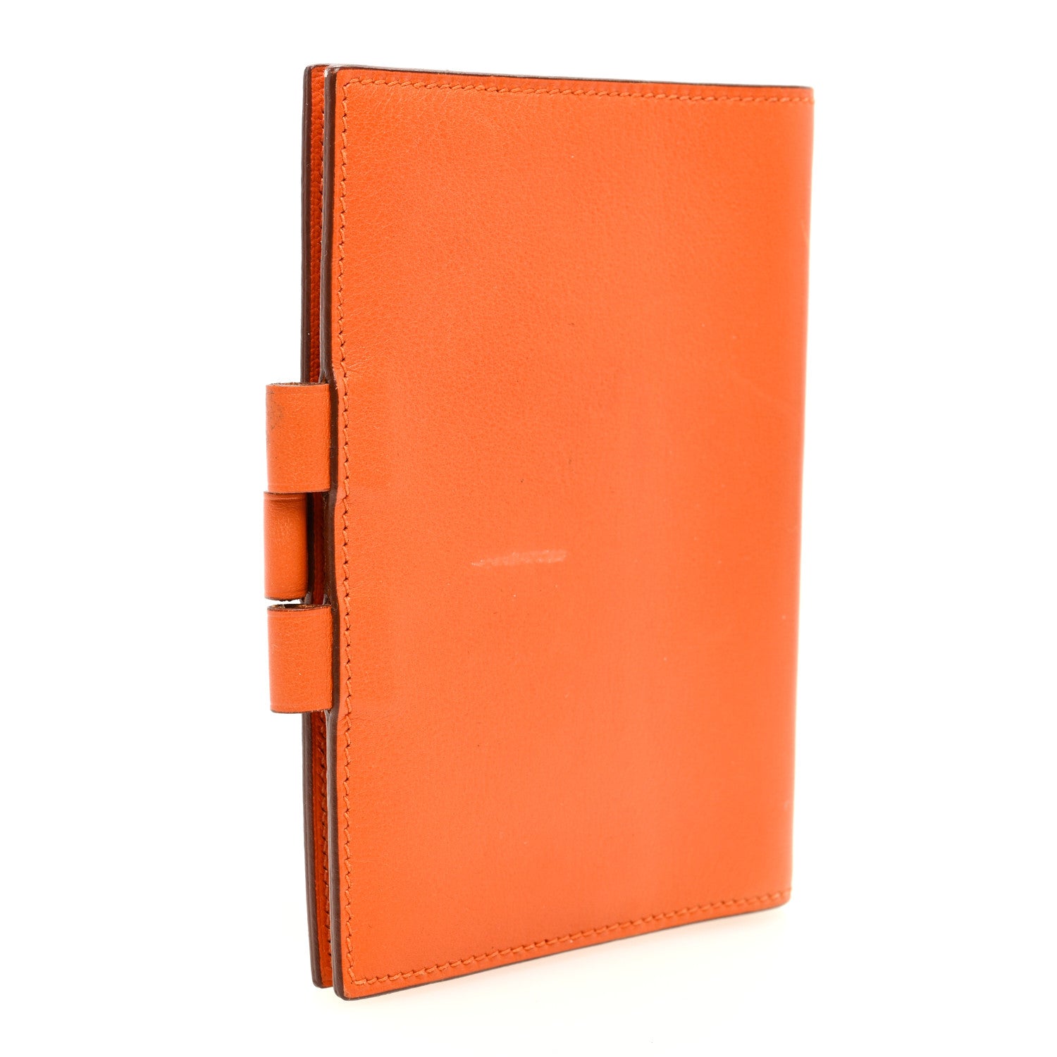 Hermes Chevre Mysore Globe Trotter Agenda Cover PM Orange 3 of 6