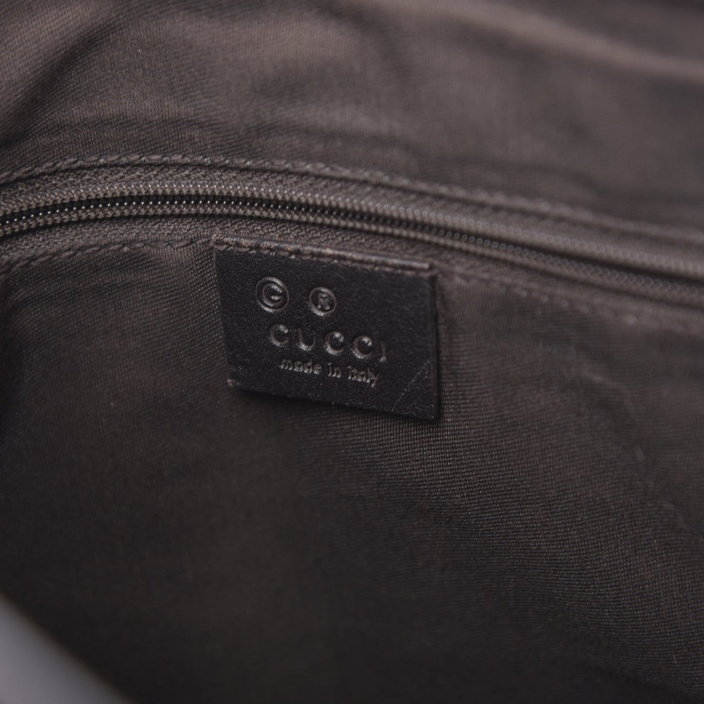 Calfskin Horsebit Embossed Abbey Messenger Dark Brown